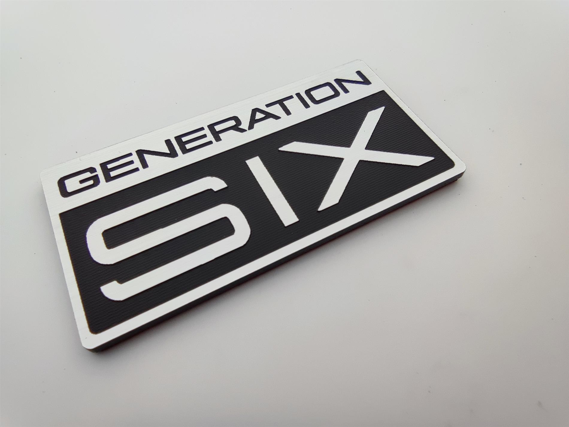 Volkswagen T6 Genaration Six alüminyum  Görünümlü  plastik etiket 2x - Resim 6