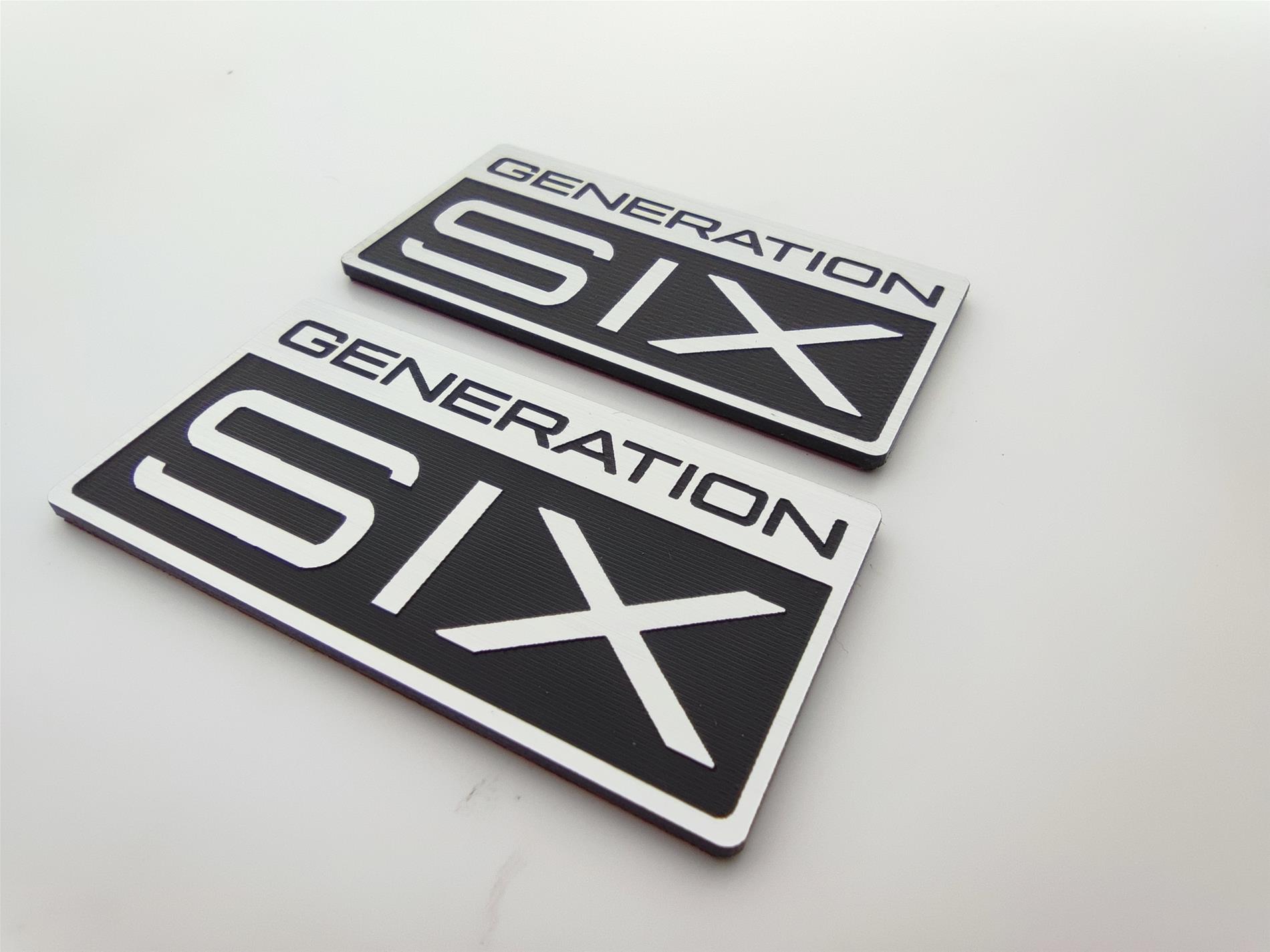 Volkswagen T6 Genaration Six alüminyum  Görünümlü  plastik etiket 2x - Resim 7