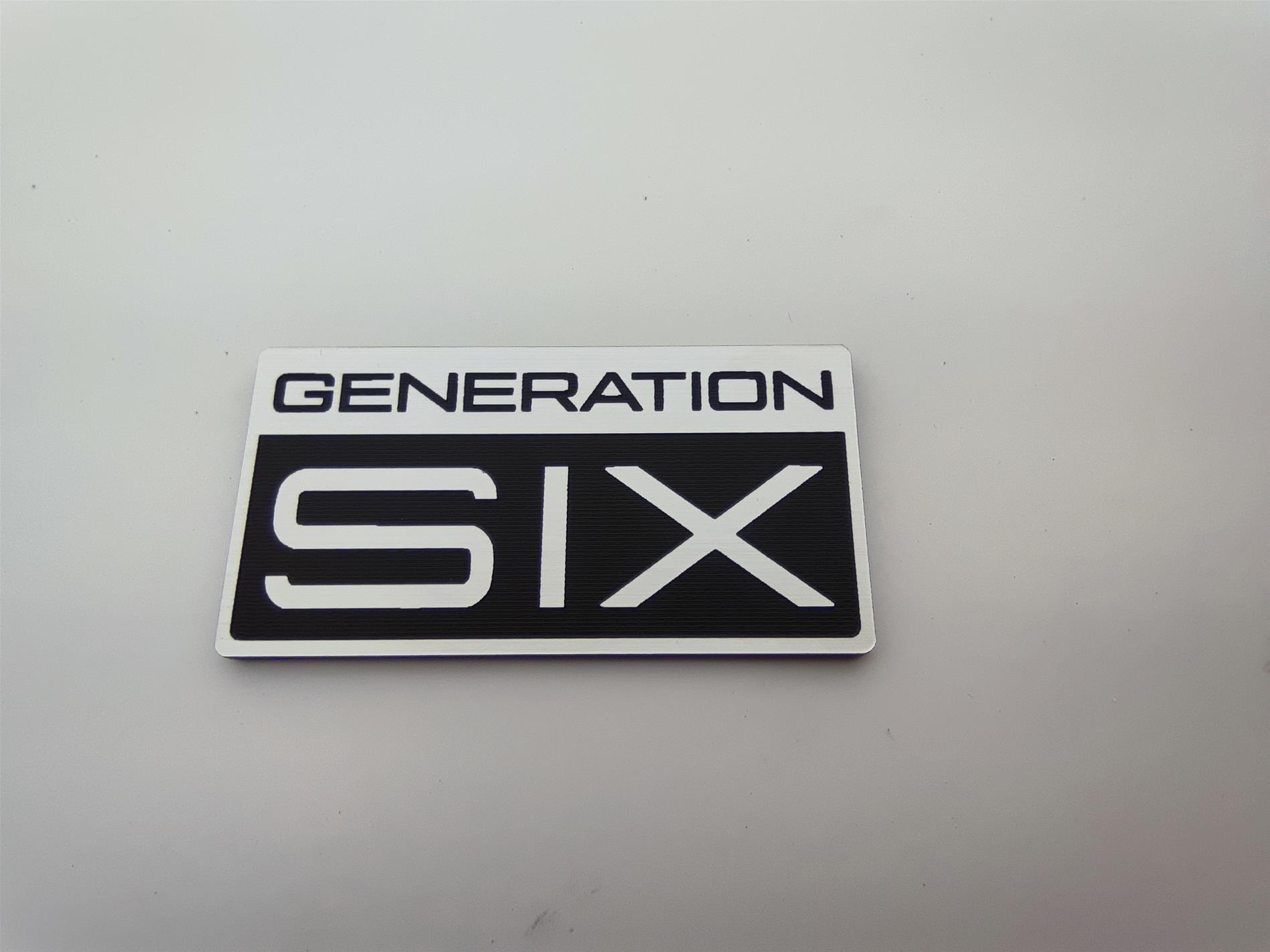 Volkswagen T6 Genaration Six alüminyum  Görünümlü  plastik etiket 2x - Resim 8