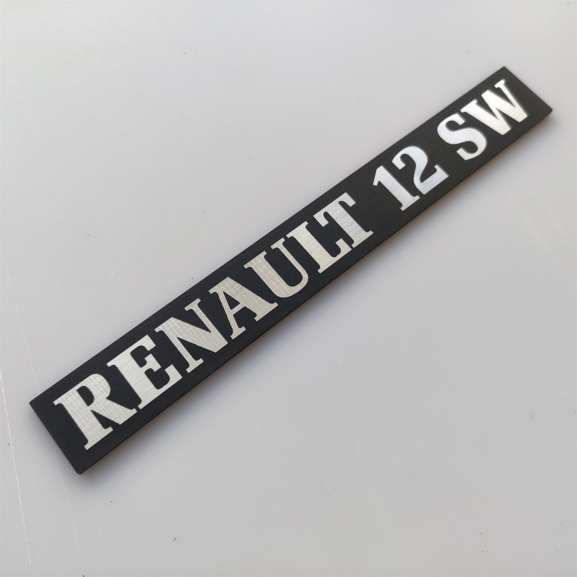 Renault 12 SW Toros  Bagaj etiketi - Resim 2