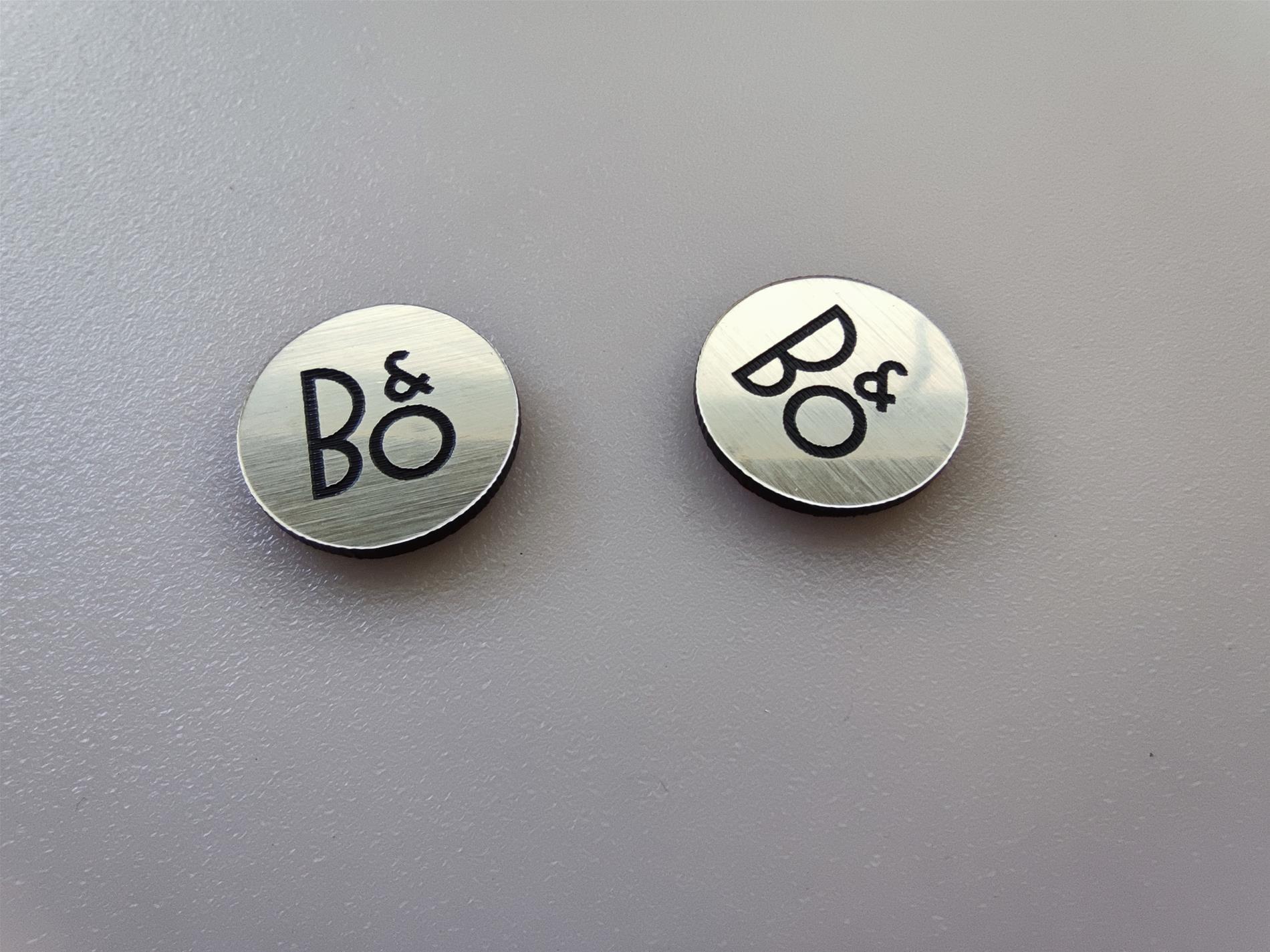 B&O Bang olufsen gümüş  logo  - Resim 3