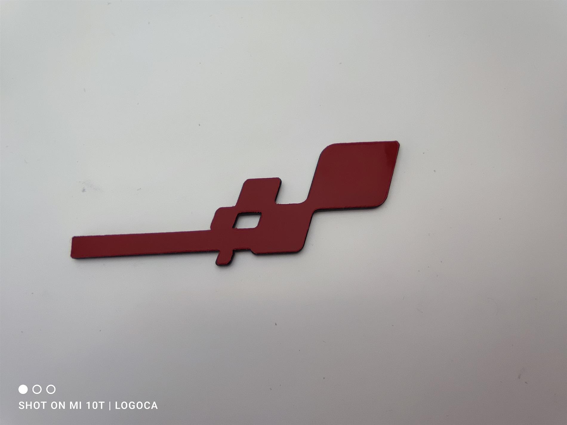 Renault sport damalı plastik etiket - Resim 5