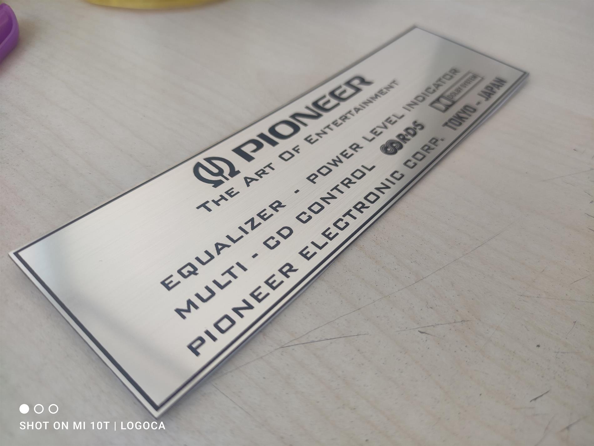 Pioneer Büyük Kabin etiketi rds equelizer dolby system