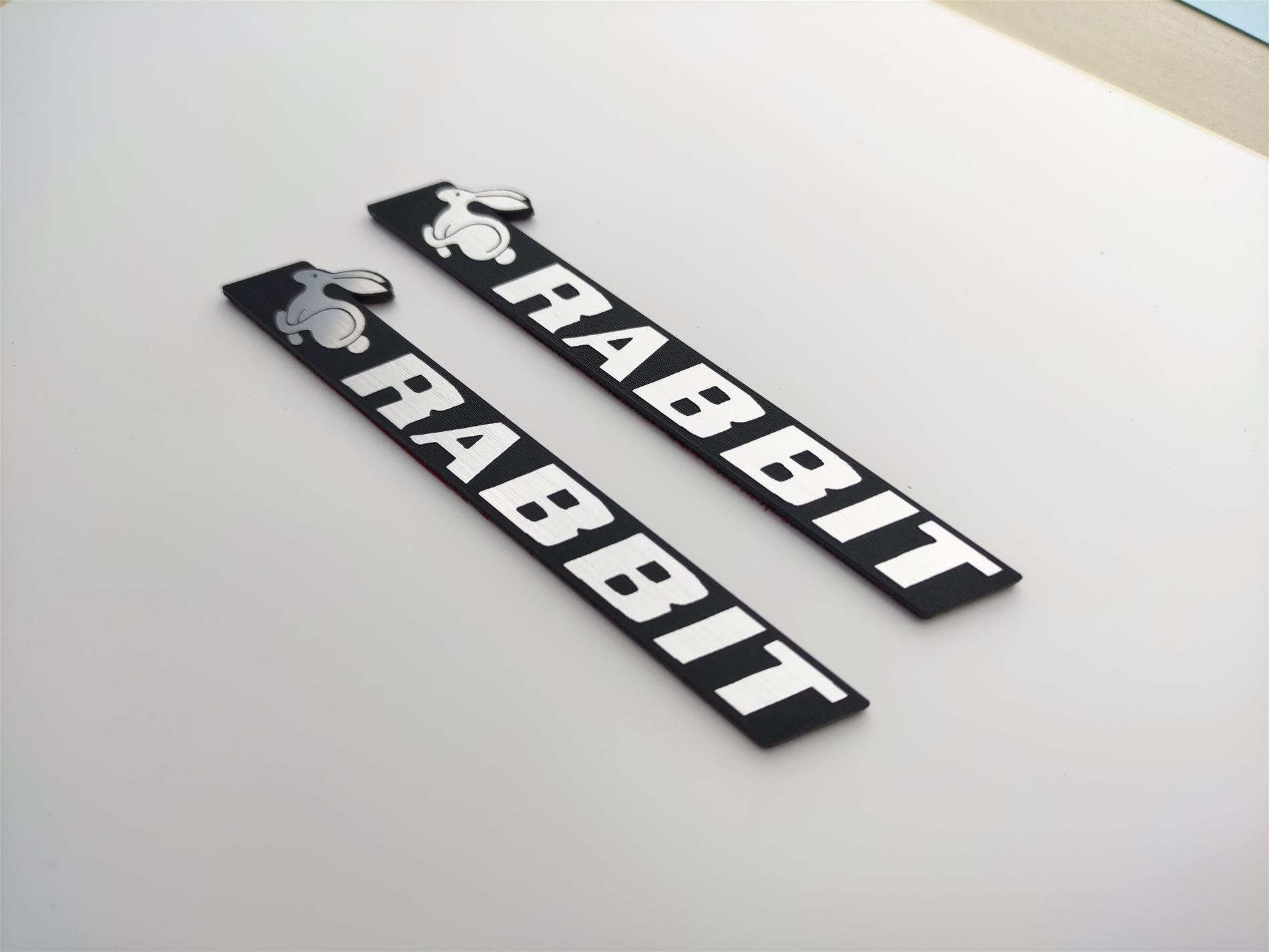 Volkswagen Rabbit Amblem Logo Etiket - Kaliteli - Resim 3