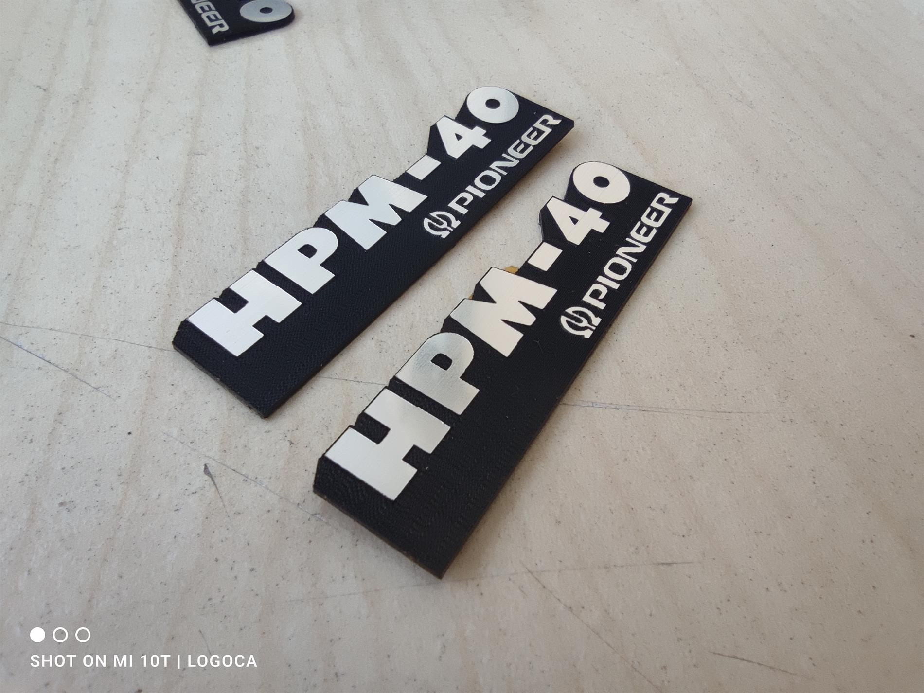 Pioneer HPM-40 Hoparlör Logosu - Vintage Audio Severler İçin Kaliteli Replika - Resim 2