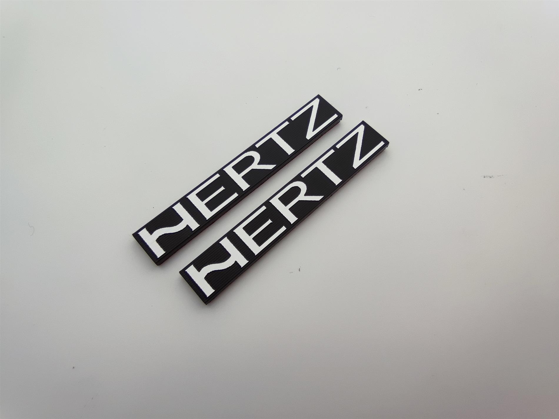 Hertz Logosu Etiket - Dayanıklı, Şık ve Kaliteli Araç Stickerları - Resim 2