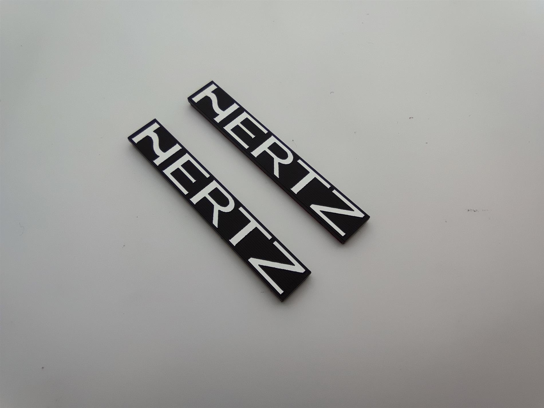 Hertz Logosu Etiket - Dayanıklı, Şık ve Kaliteli Araç Stickerları - Resim 3