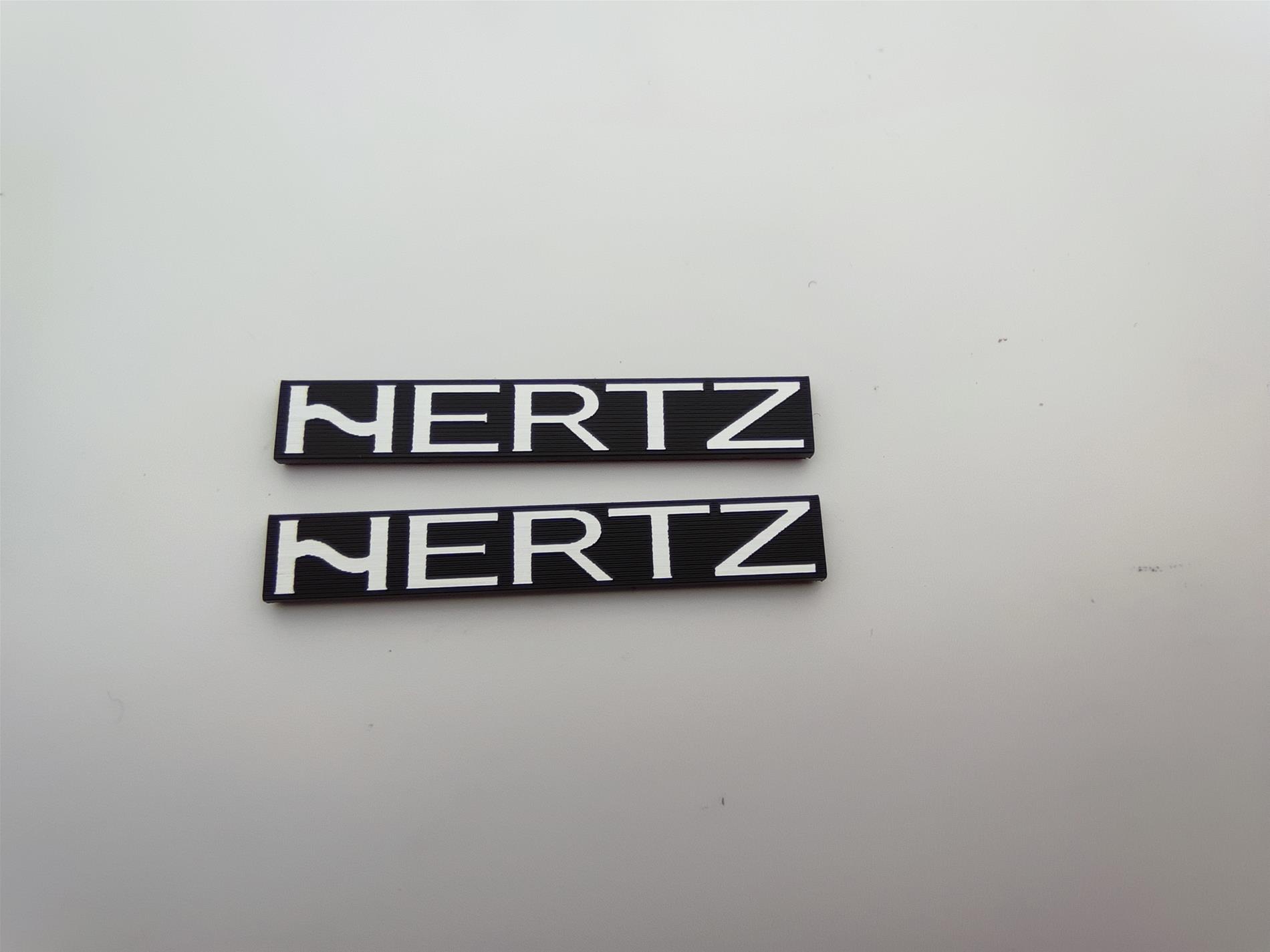Hertz Logosu Etiket - Dayanıklı, Şık ve Kaliteli Araç Stickerları - Resim 4
