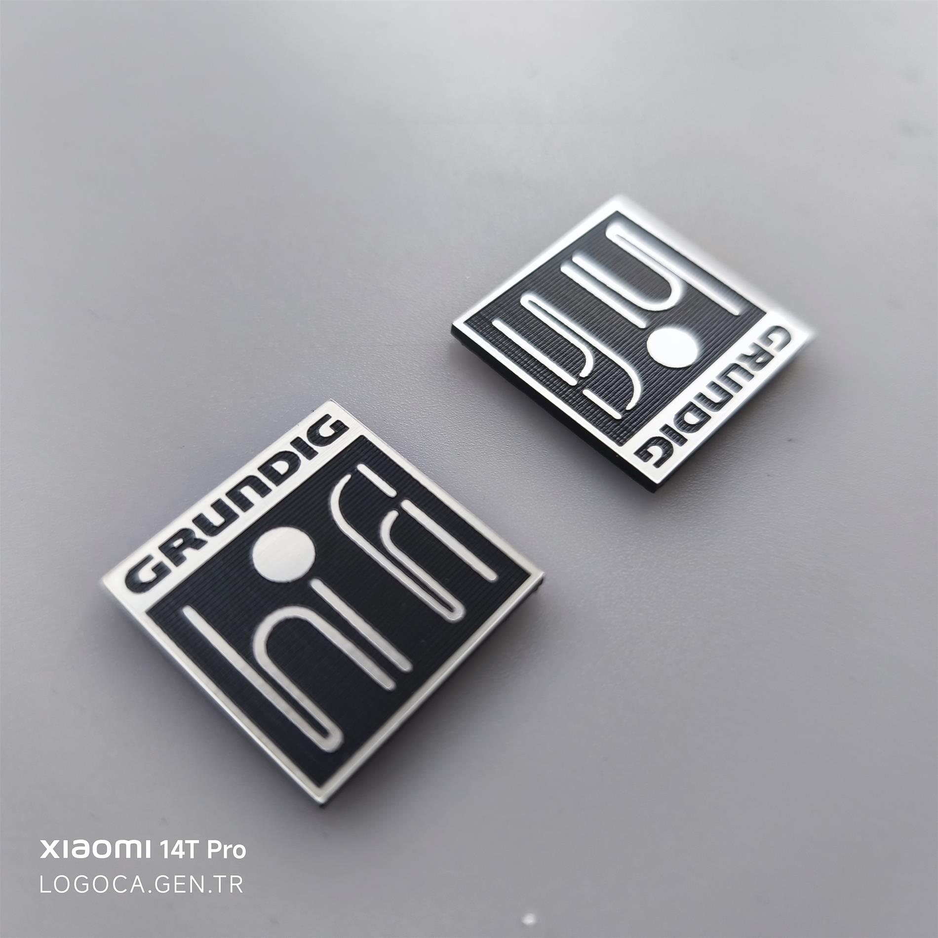 Grundig hifi logo etiket grundig yazısı üstte - Resim 2