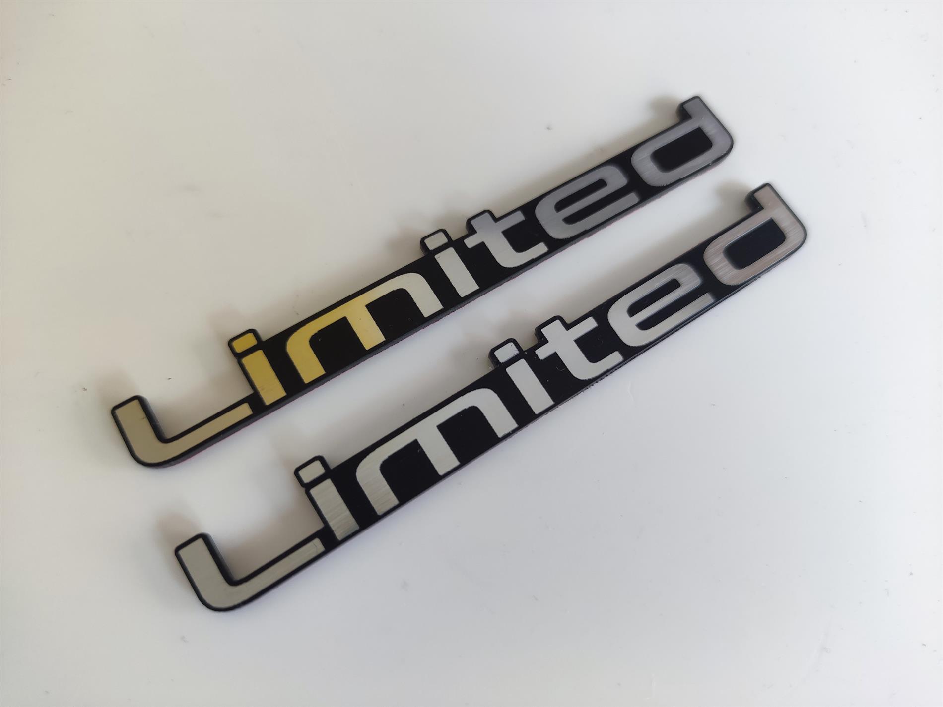 2x Toyota Corolla Limited Etiket - Resim 2