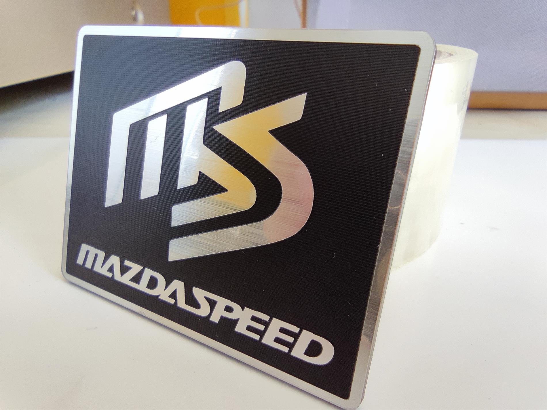 Mazda MS logolu mazdaspeed kart,plaket - Resim 2