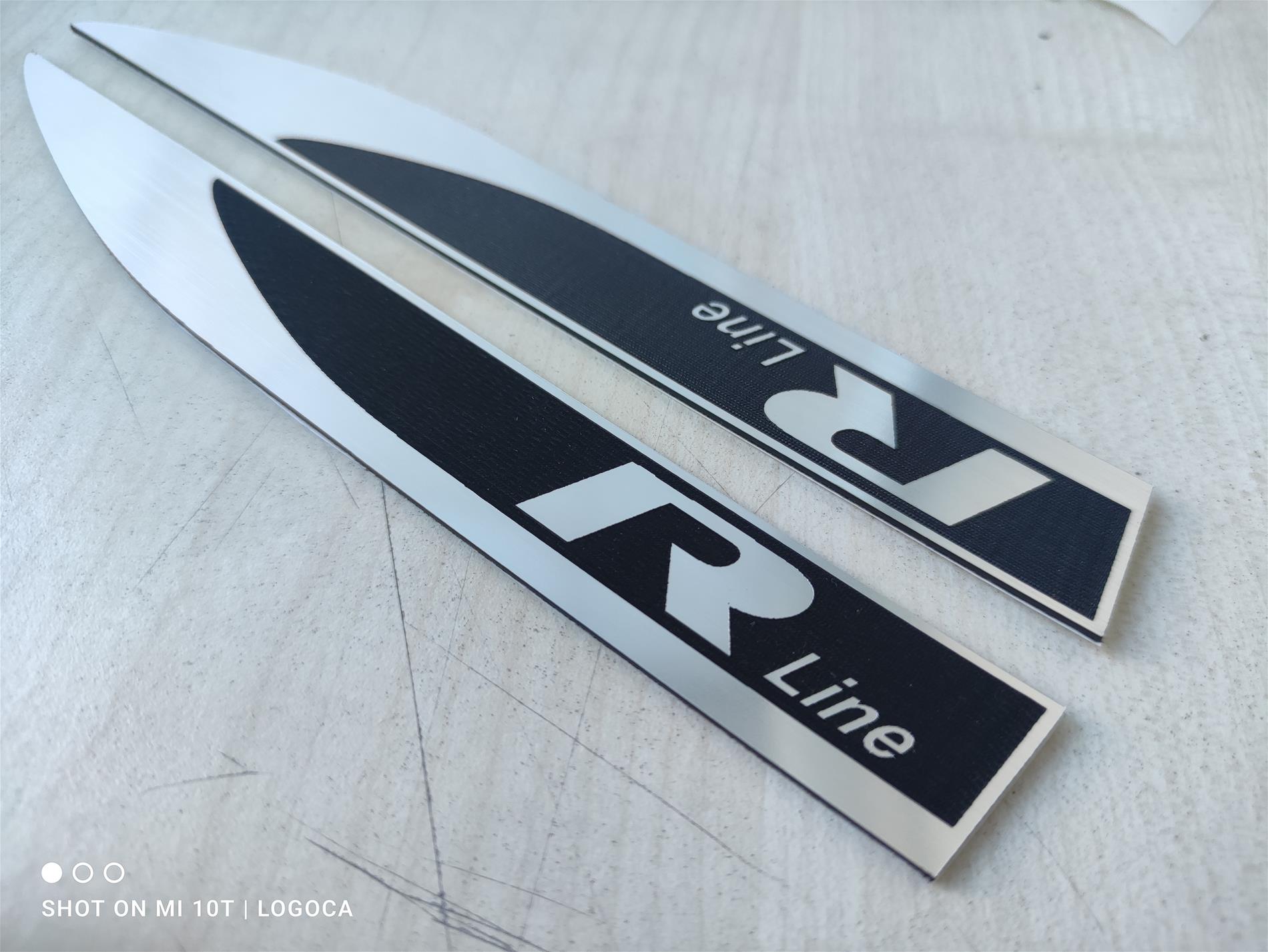 Volkswagen R line çamurluk bıçak etiketi - Resim 2