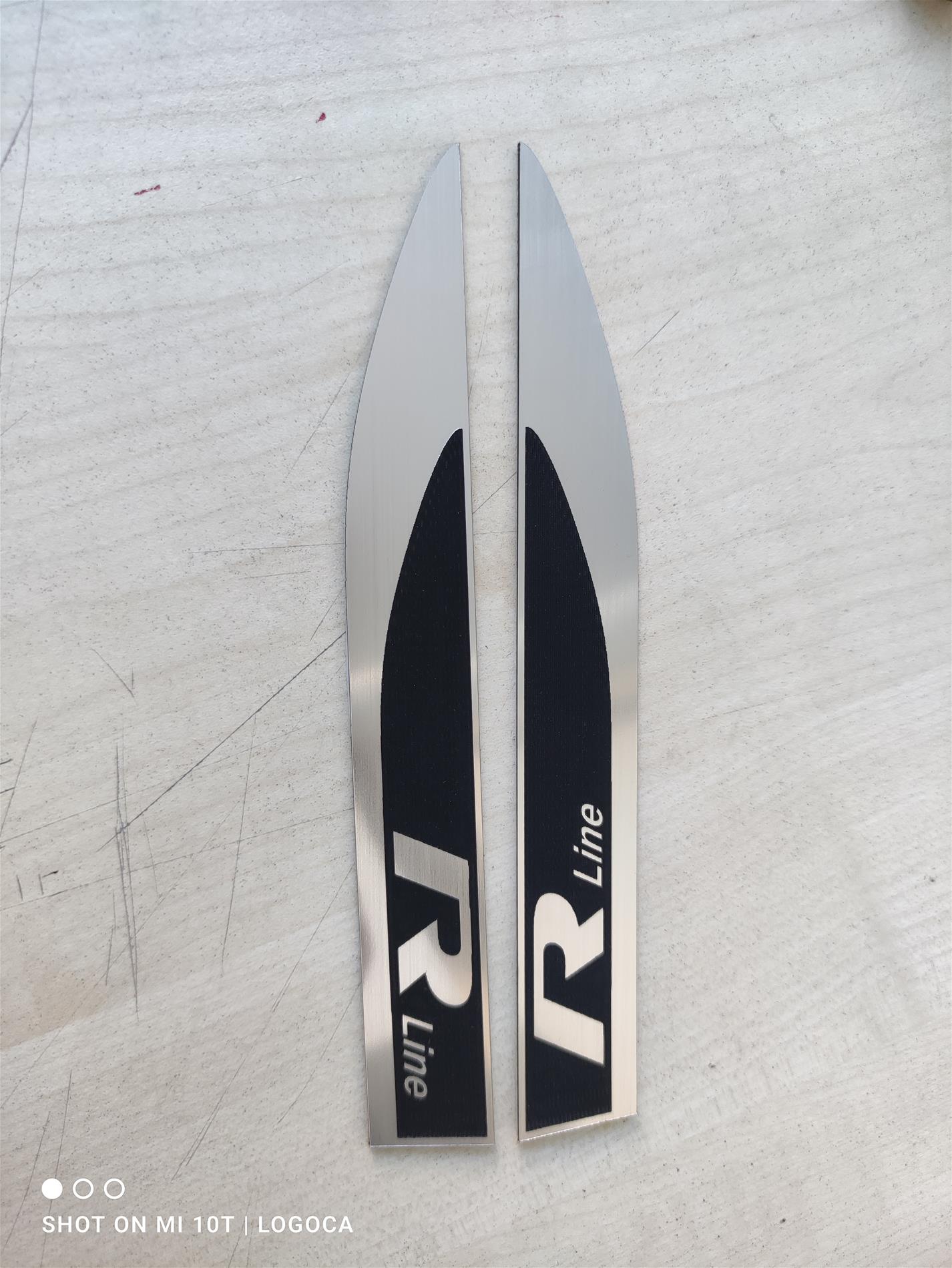 Volkswagen R line çamurluk bıçak etiketi - Resim 3