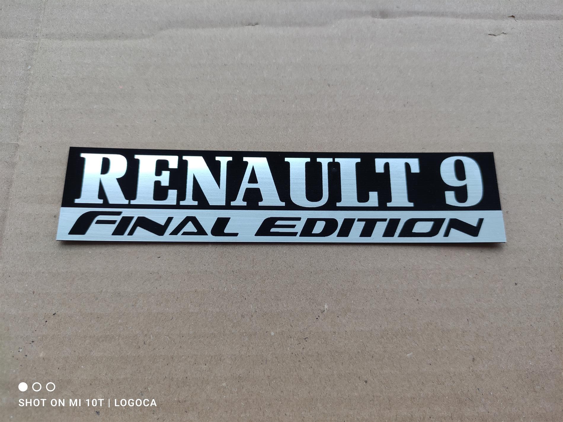 Renault 9 final edition etiket - Resim 3