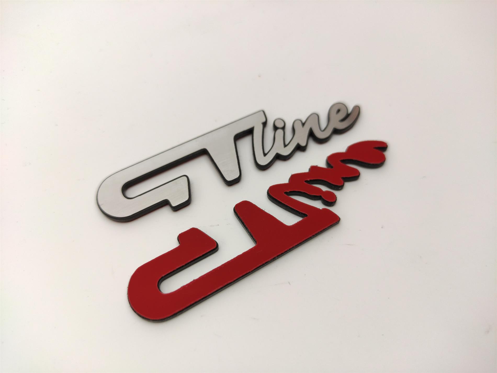 Renault GT line  elyazı gümüş etiket - Resim 2