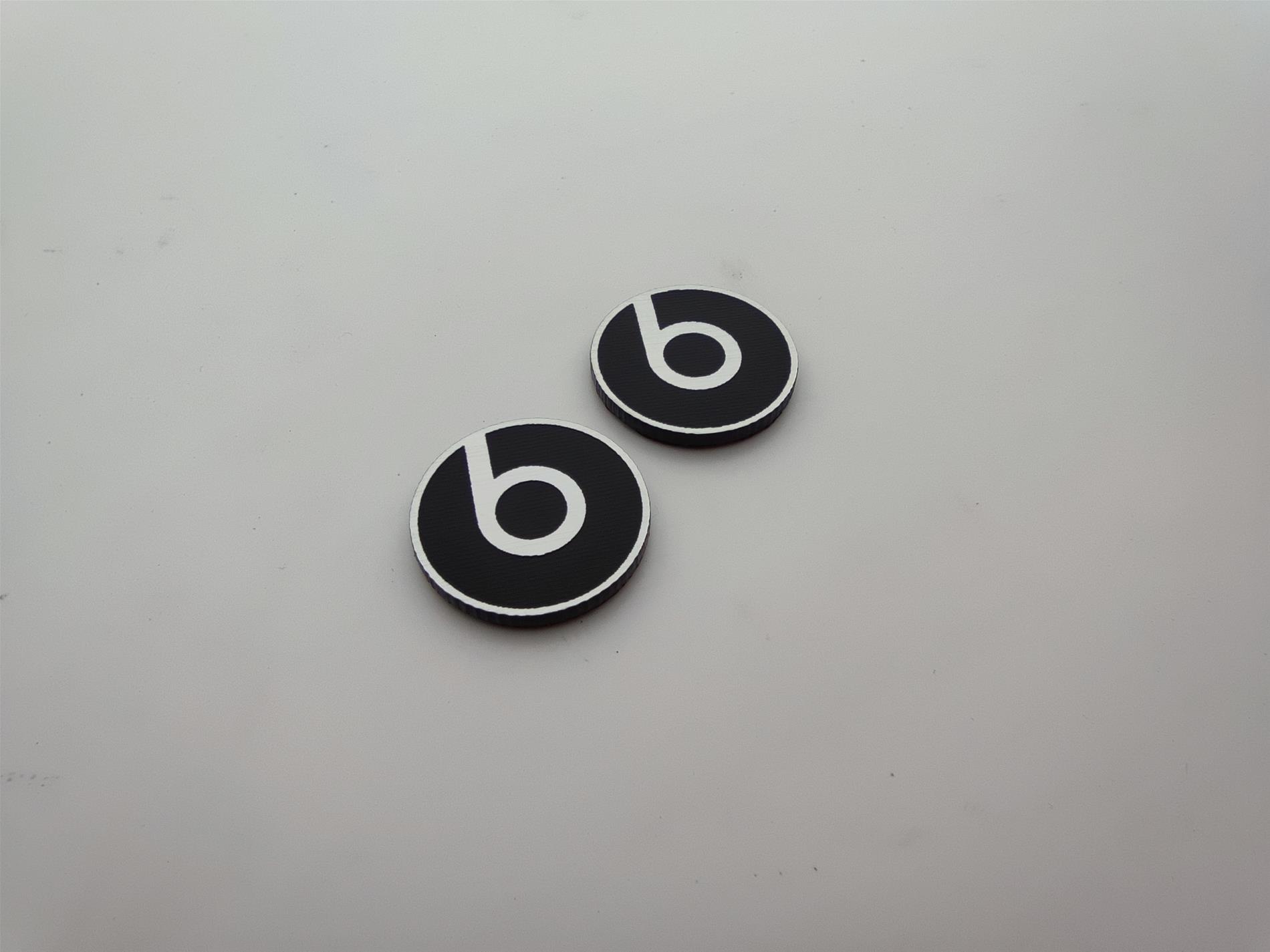 Beats Yuvarlak siyah logo - Resim 3