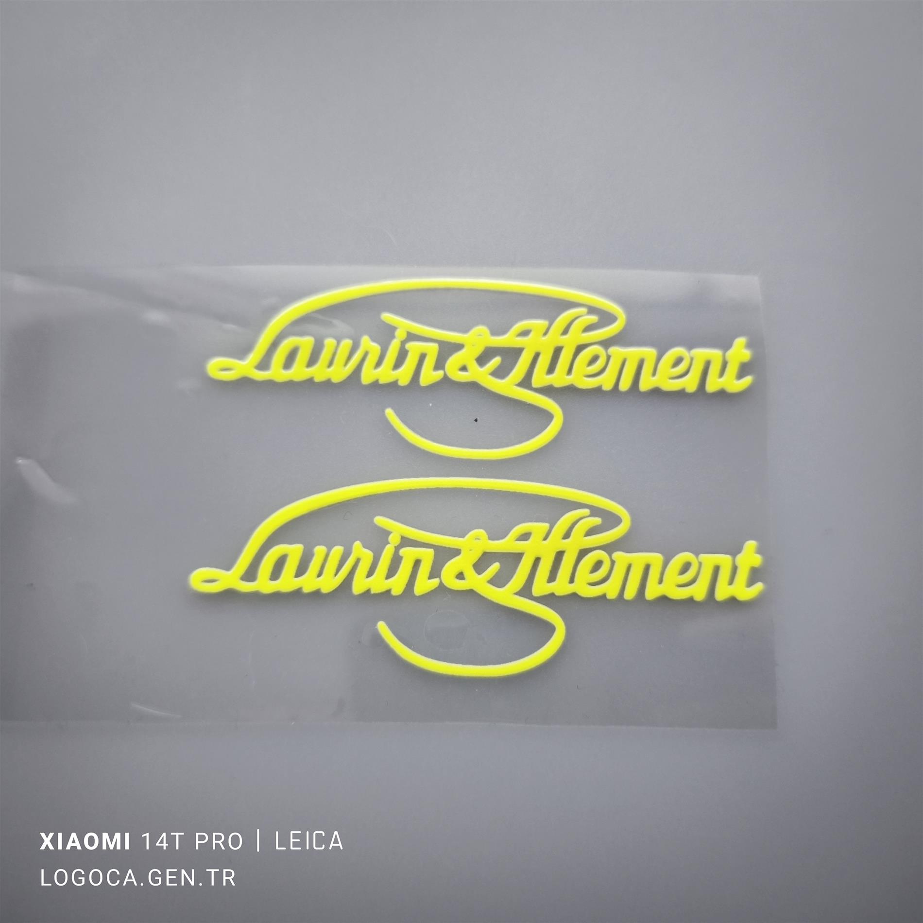 2 adet 8cm Skoda Laurin klement Renkli Çıkartma - Resim 4