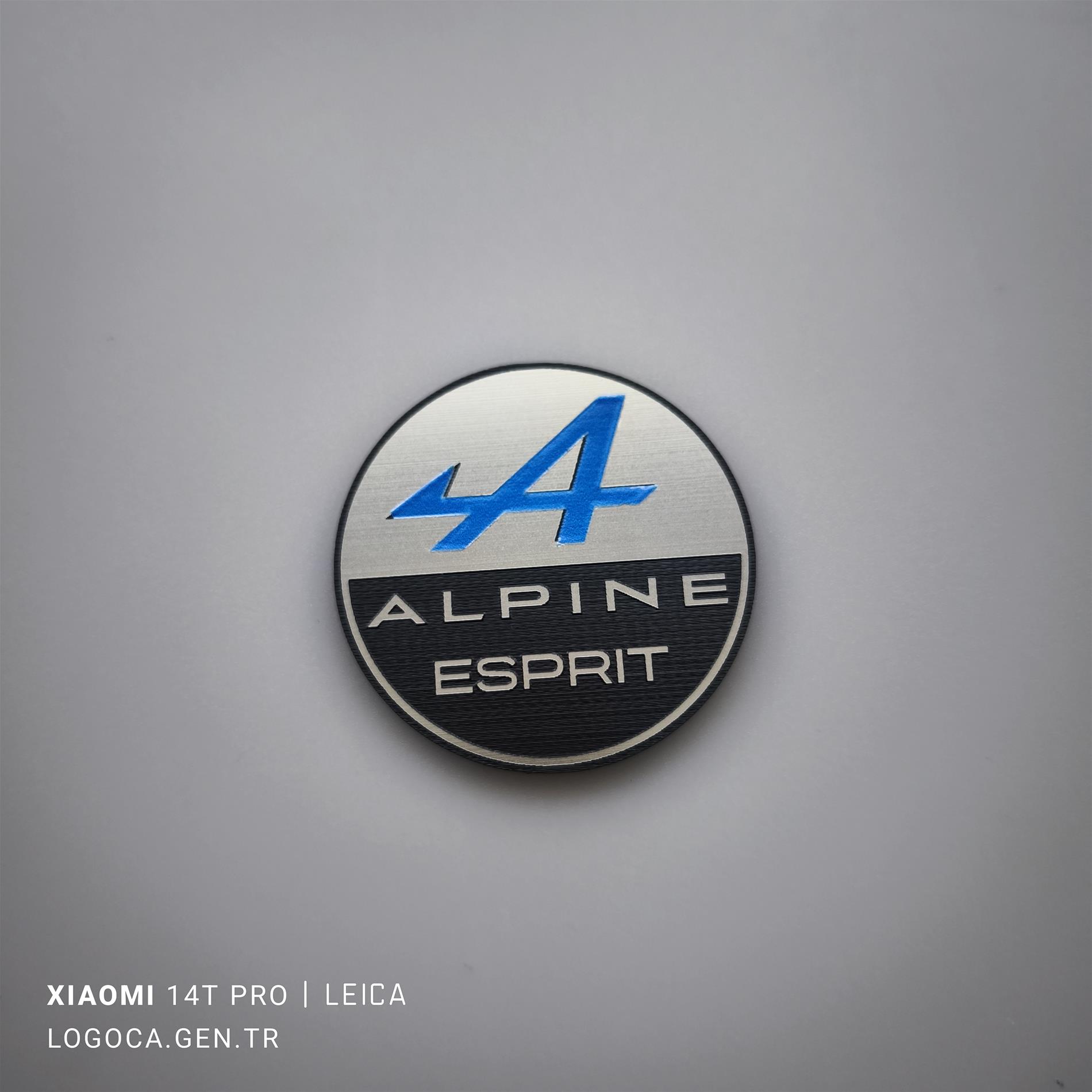 2 adet Renault Alpine Esprit yuvarlak logo - Resim 4
