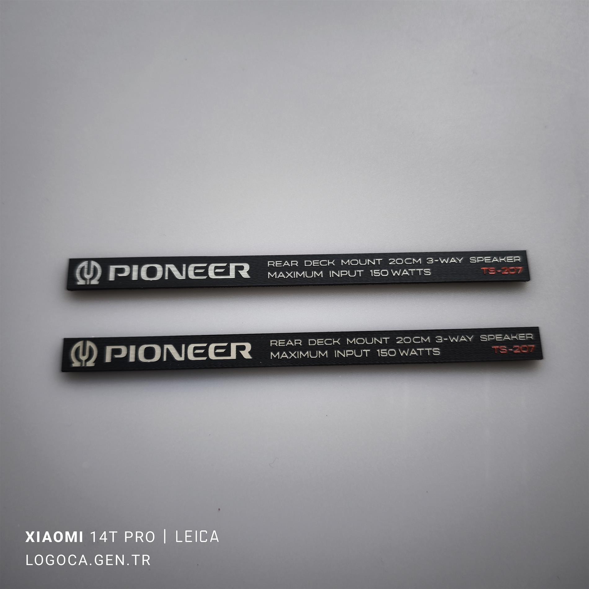 Pioneer ts-207 kapak logo takımı - Resim 2