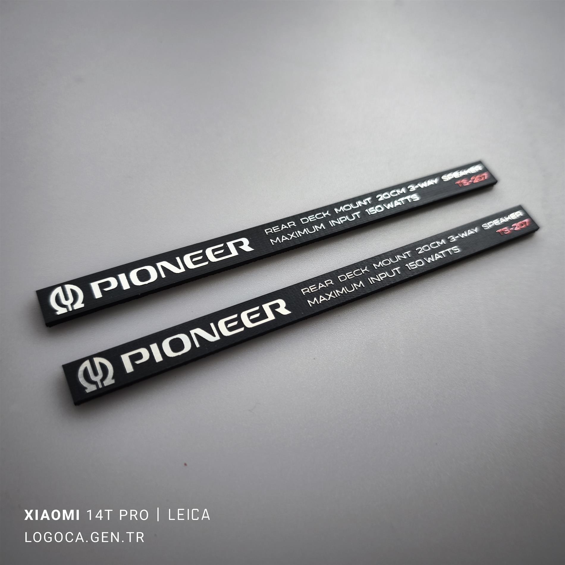 Pioneer ts-207 kapak logo takımı - Resim 3