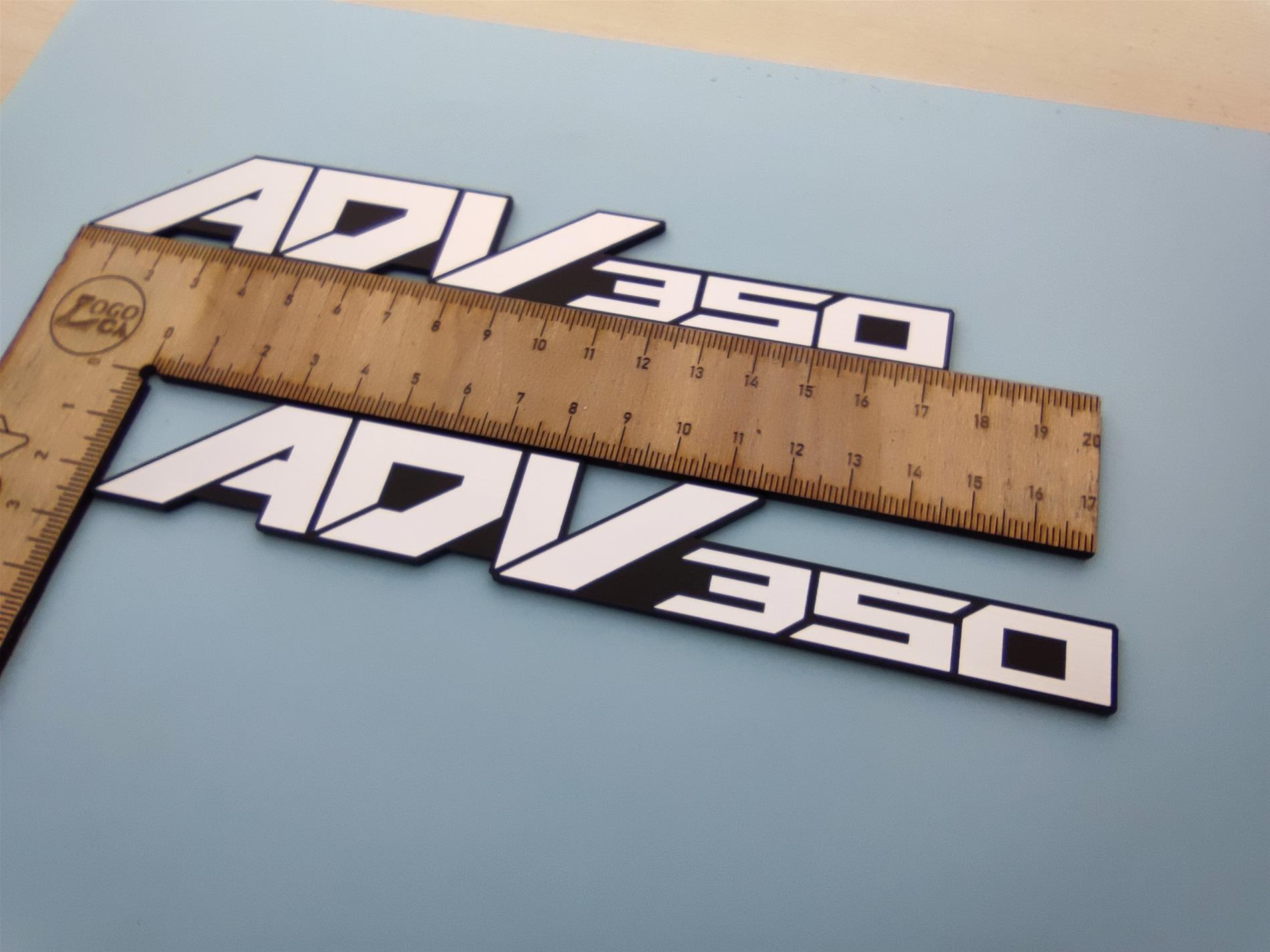 Honda Adv350  plastik sticker etiket  motor yazısı - Resim 2