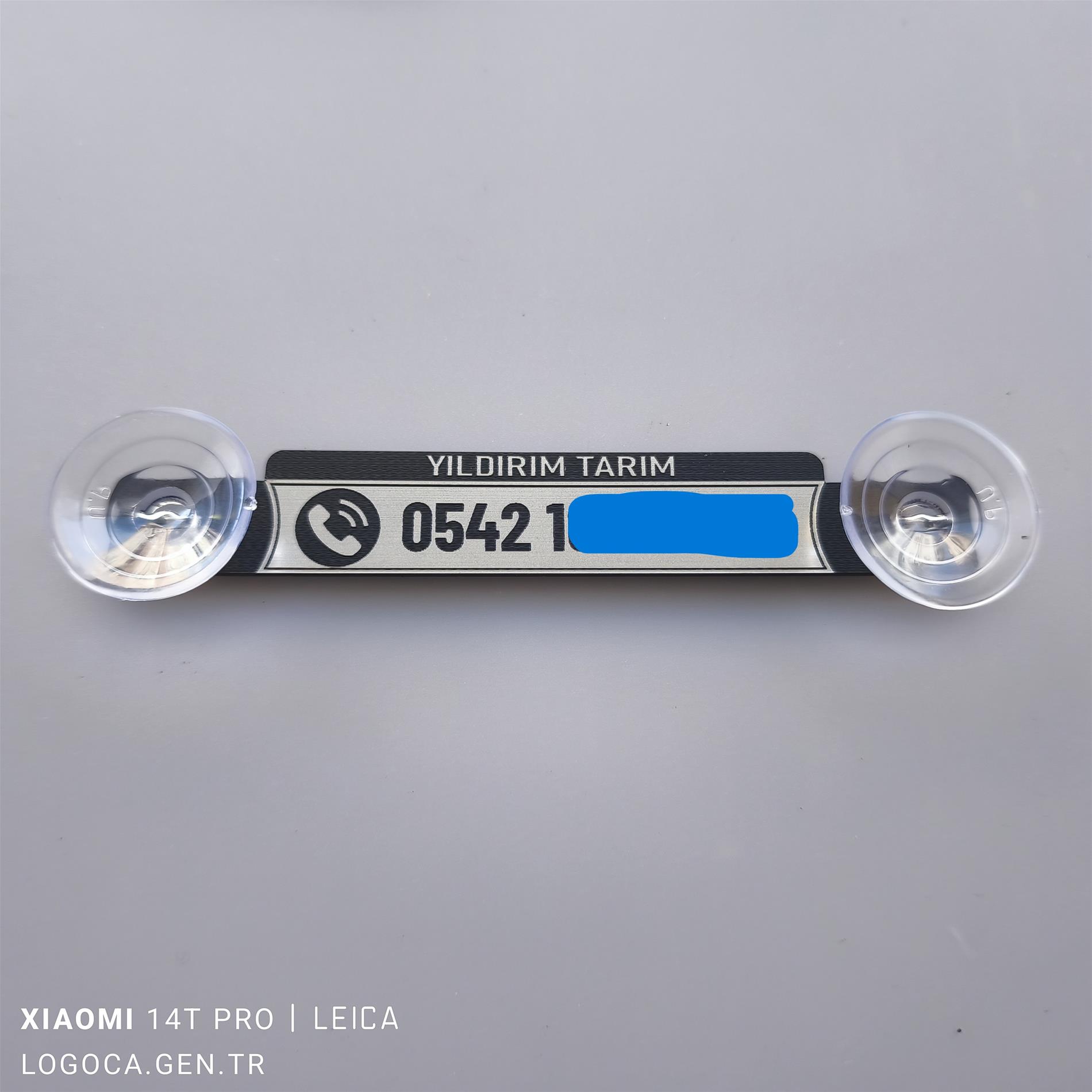 Araç içi Vantuzlu isimli Numaratör size özel telefon numaralığı