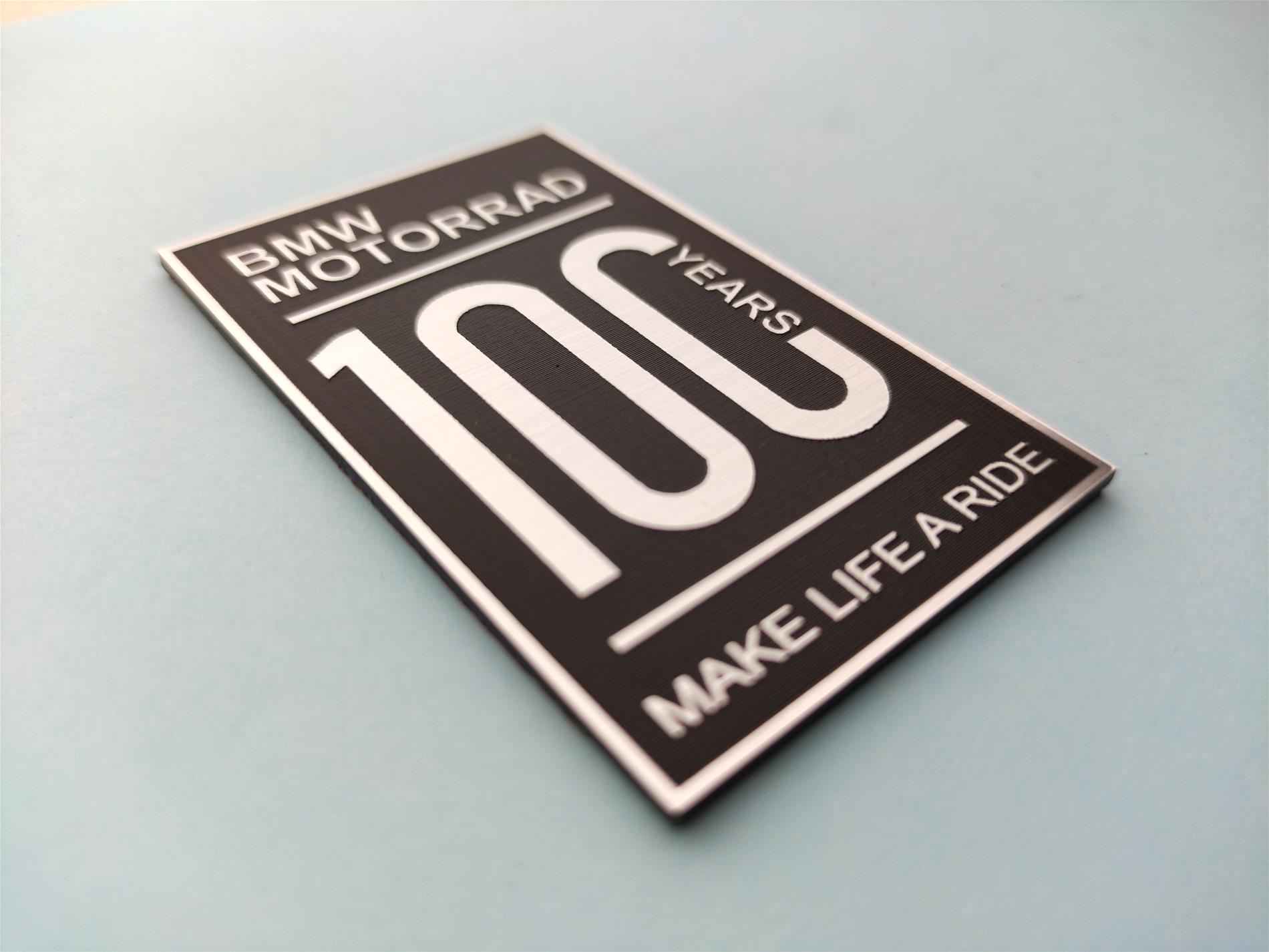 Bmw motorrad 100. yıl etiketi Siyah Renk Make life a ride - Resim 2