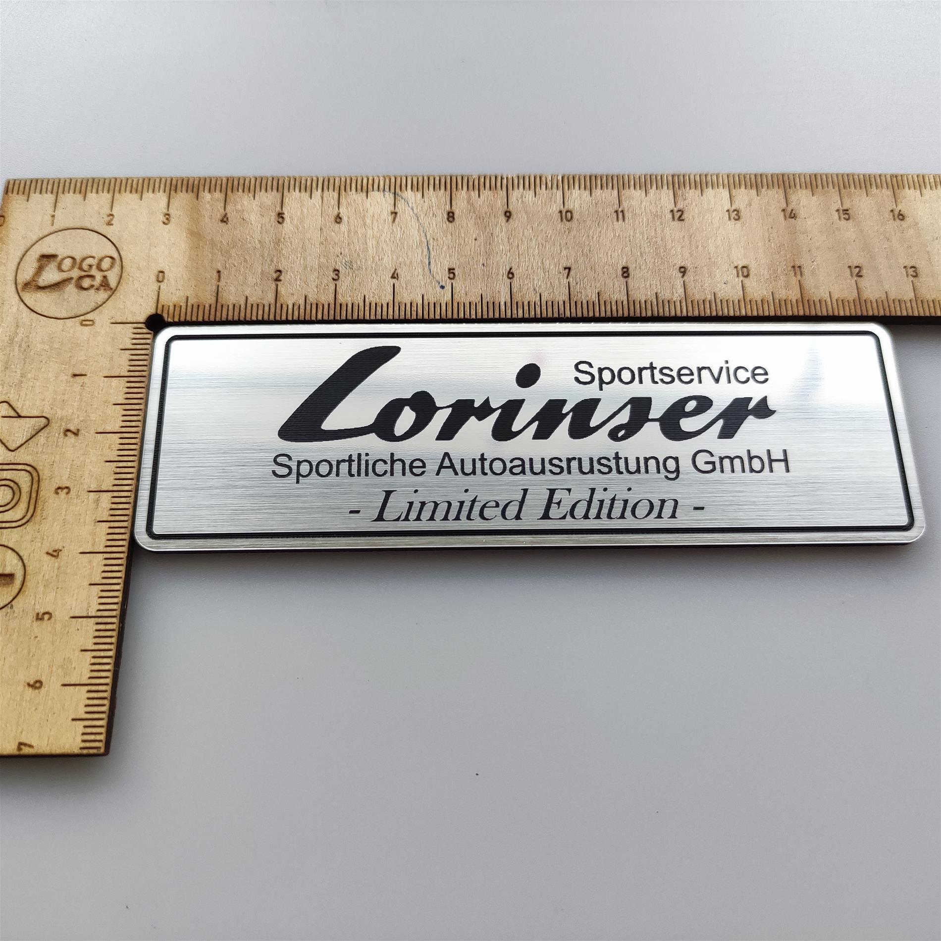 Mercedes Lorinser plaket etiket - Resim 3