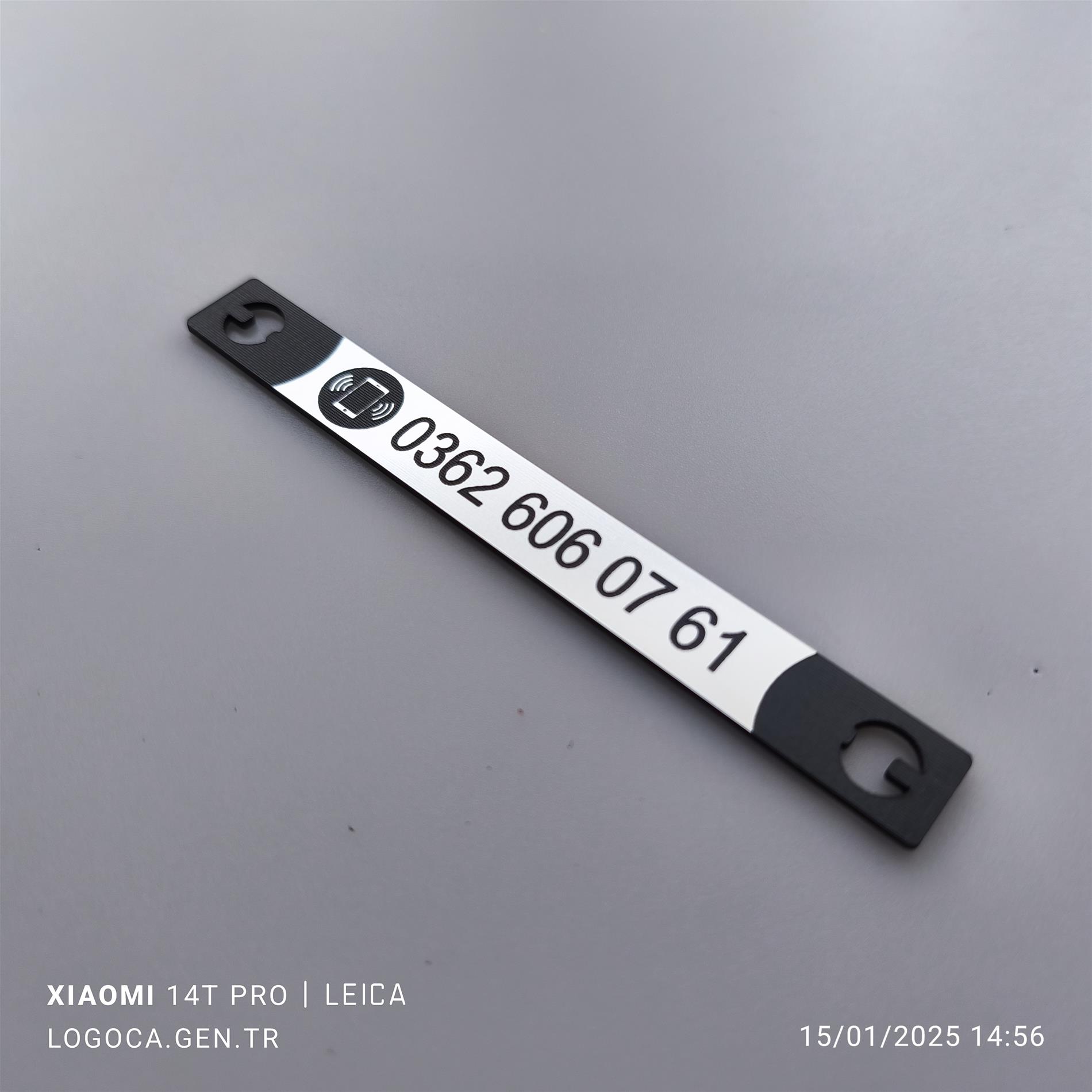 Araç içi Vantuzlu isimsiz Numaratör size özel telefon numaralığı - Resim 3