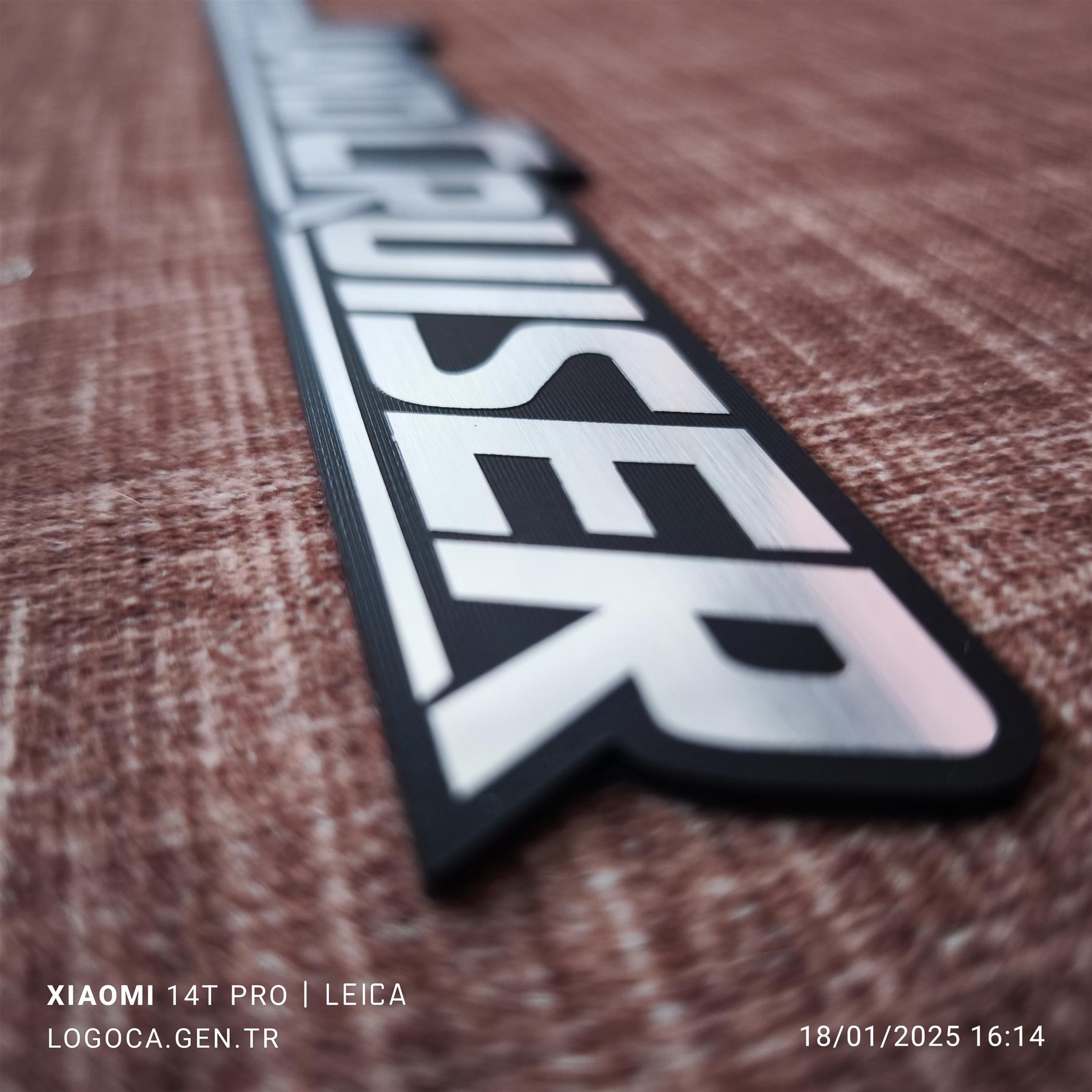 Toyota Land Cruiser gümüş siyah plastik etiket - Resim 7