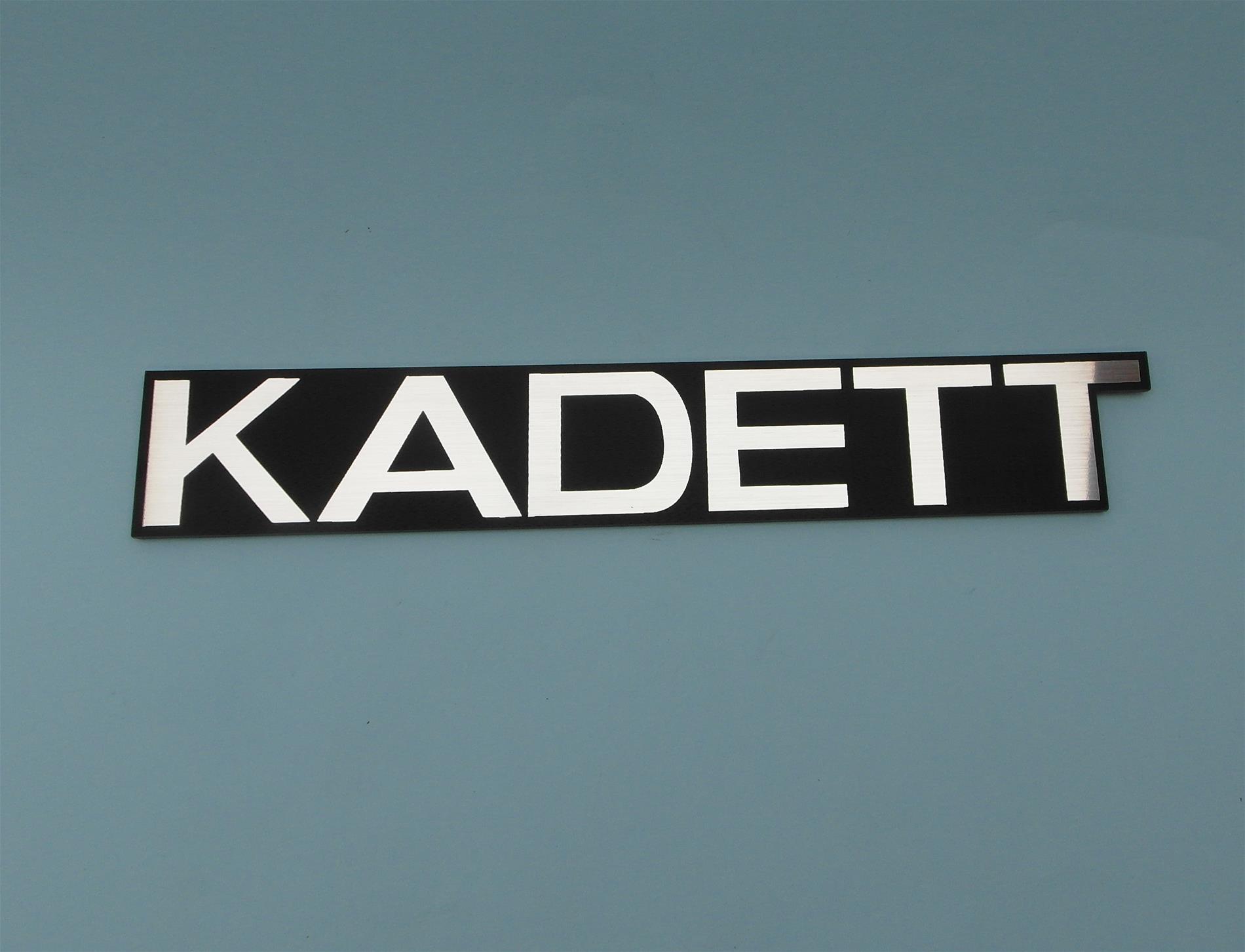 Opel Kadett Alüminyum plastik etiket