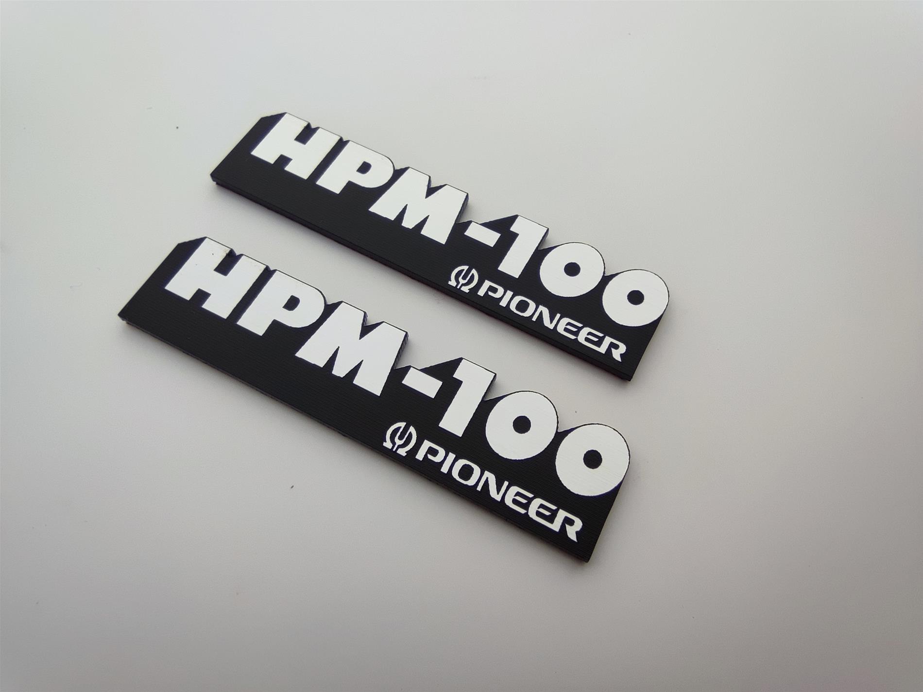 Pioneer HPM-100 Hoparlör Logosu - Vintage Audio Sembolü - Resim 3