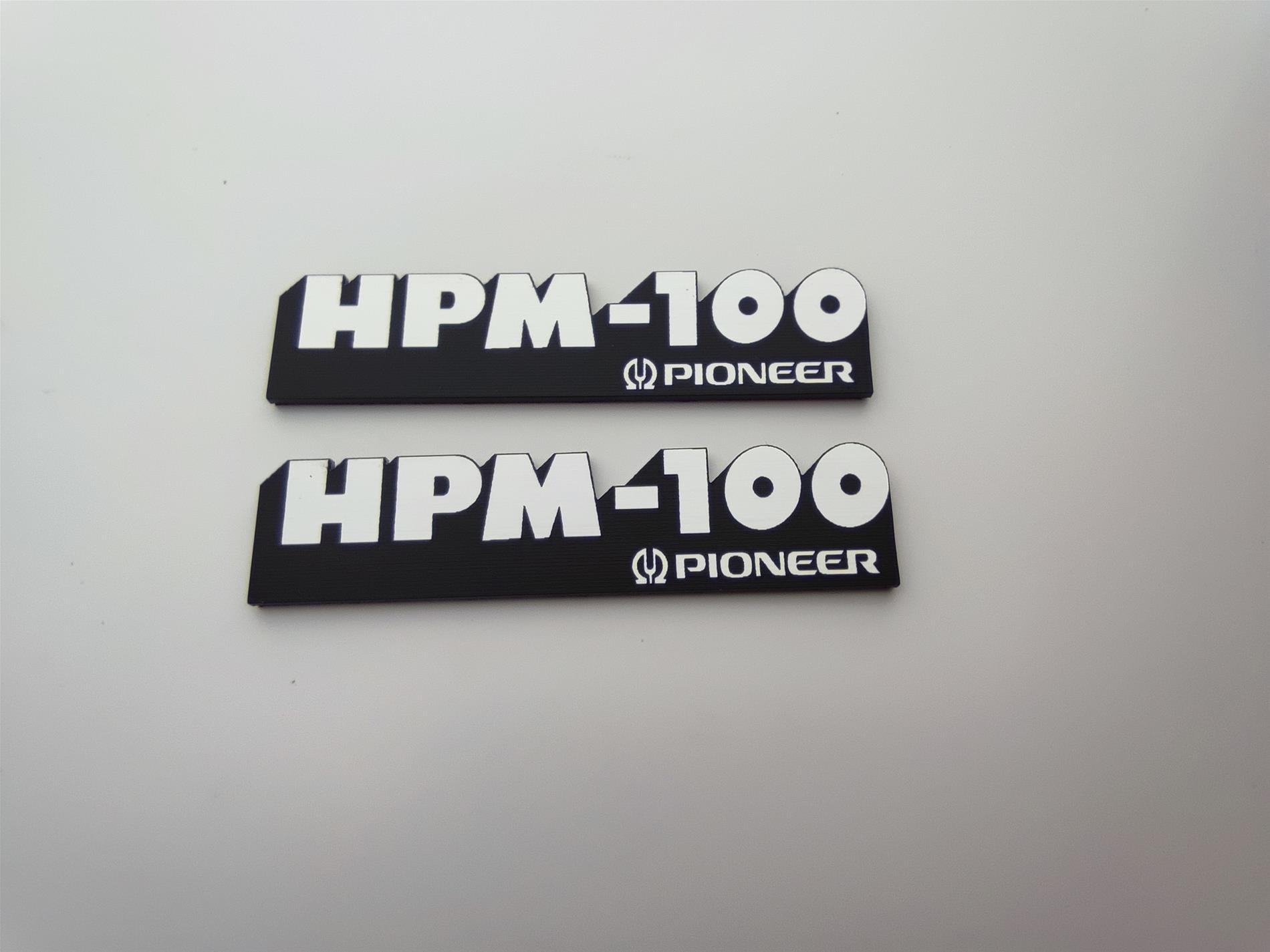 Pioneer HPM-100 Hoparlör Logosu - Vintage Audio Sembolü - Resim 4