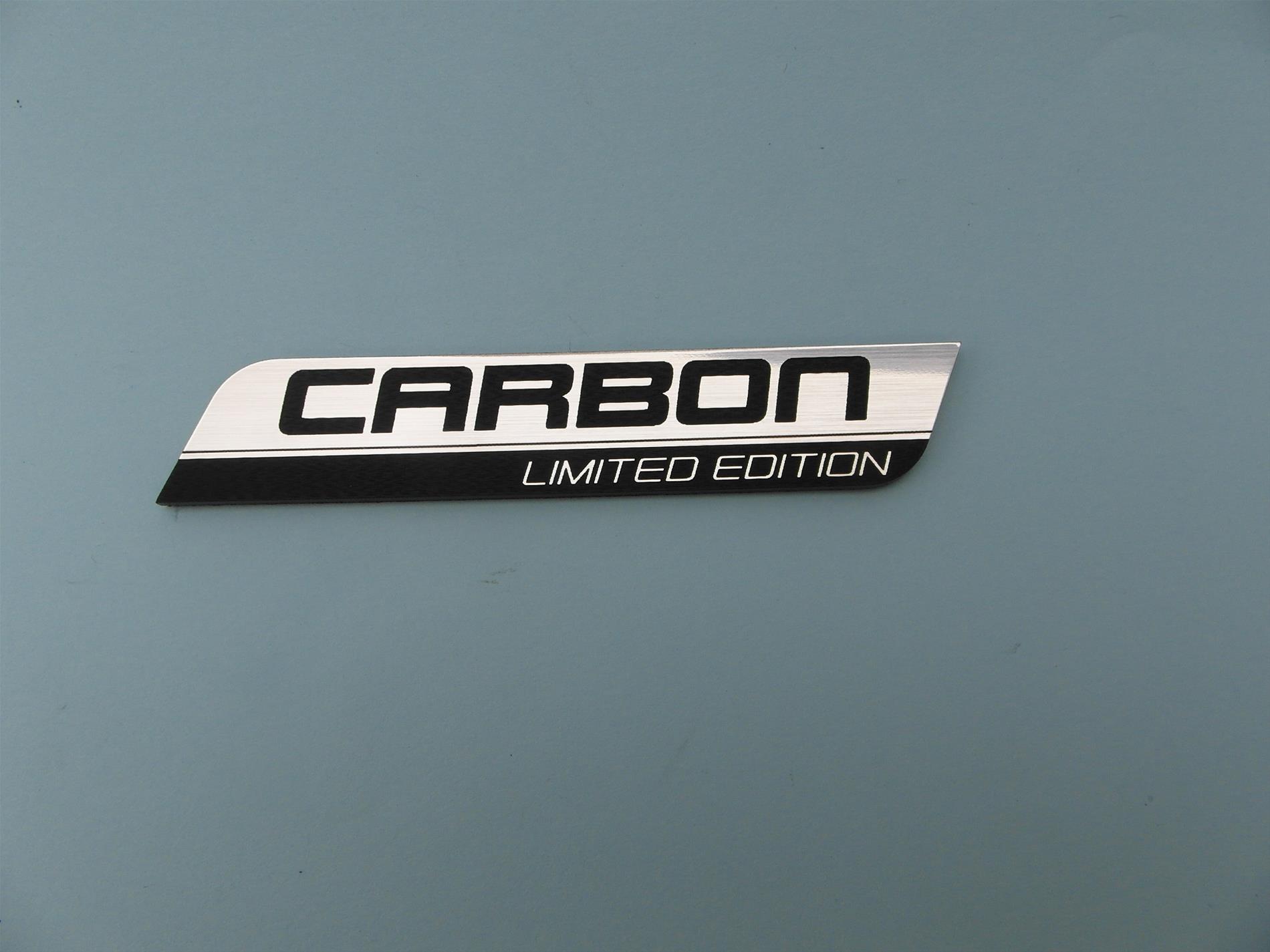 BMW Carbon Limited Edition Alüminyum Görünümlü plastik Etiket