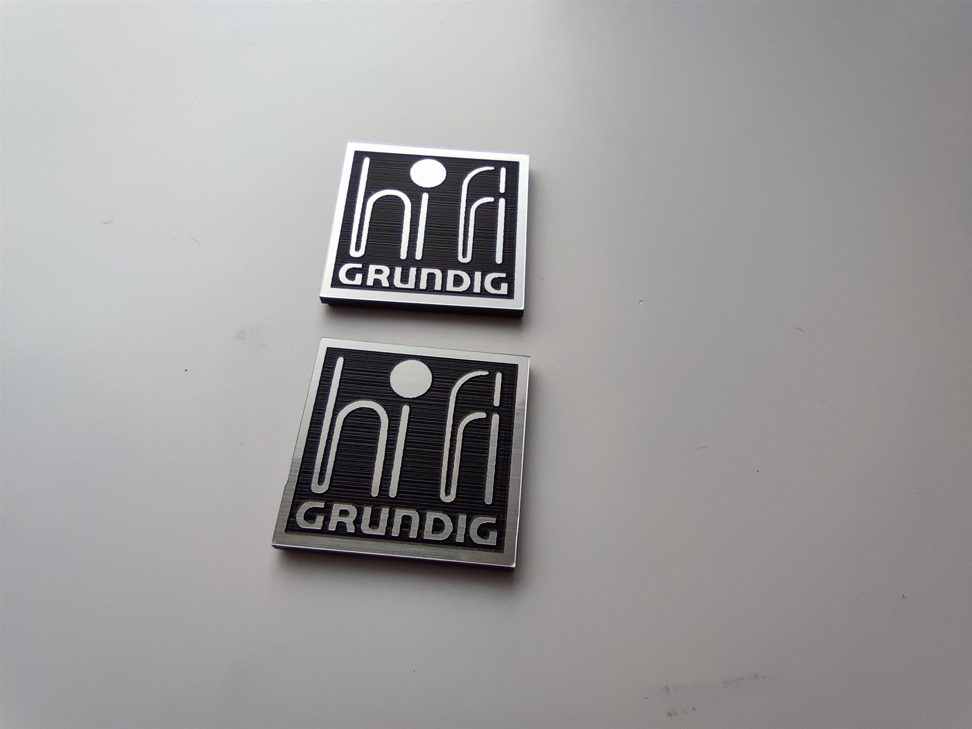 Grundig hifi logo etiket grundig yazısı alt kısımda - Resim 2