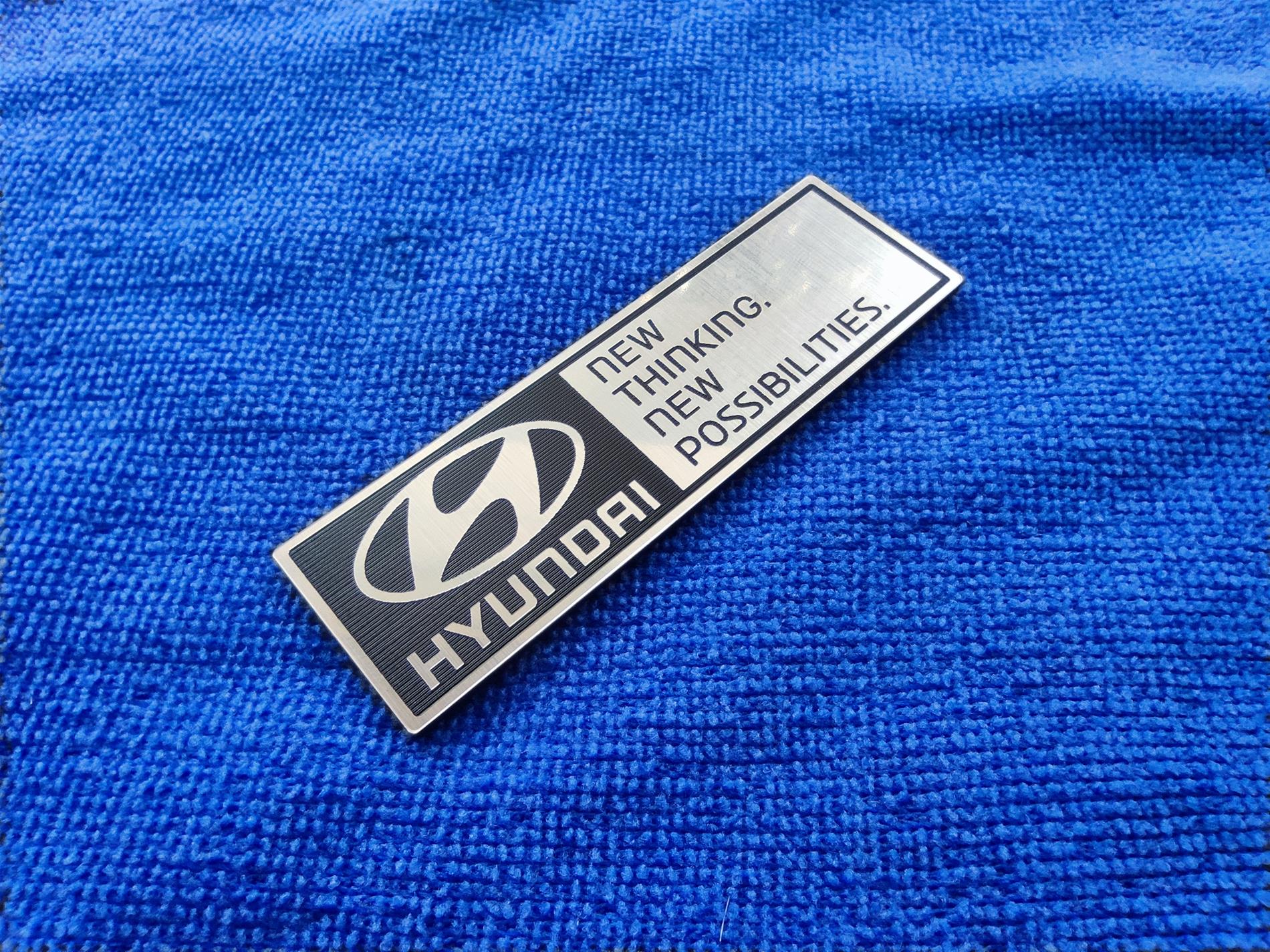 Yeni sloganlı Hyundai etiketi 80x25mm - Resim 2