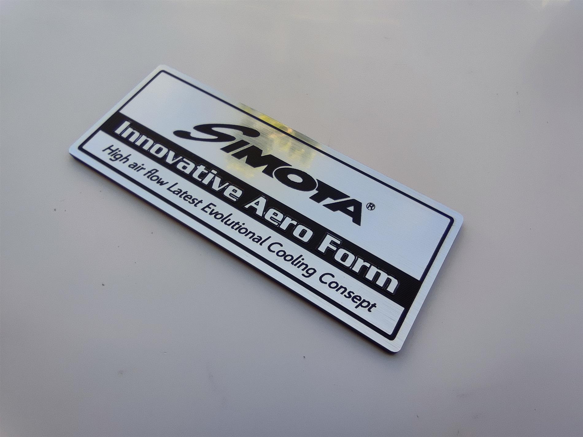Simota Yenilikçi Aero Form Alüminyum Görünümlü Plastik Etiket - Resim 2