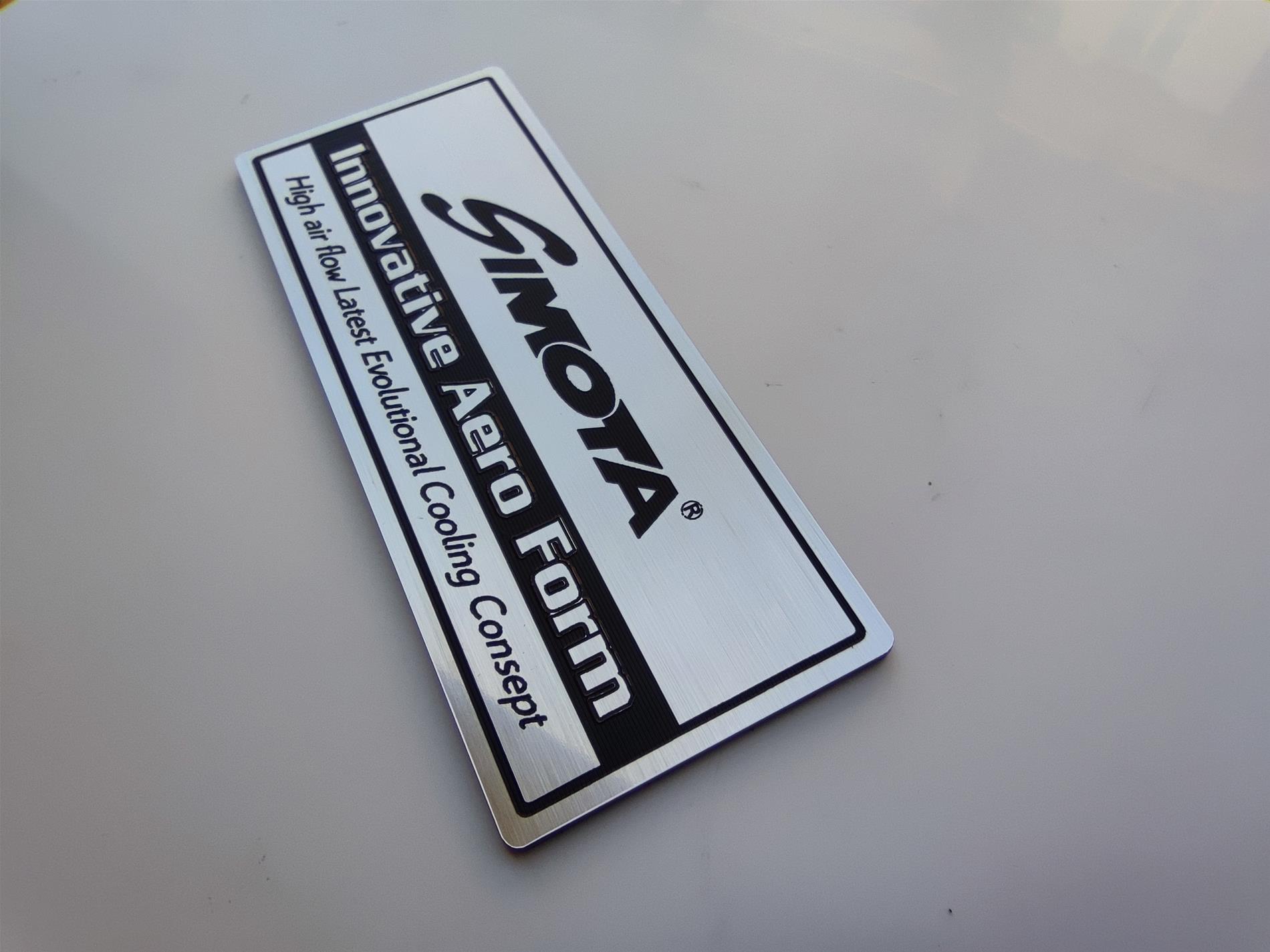 Simota Yenilikçi Aero Form Alüminyum Görünümlü Plastik Etiket - Resim 4