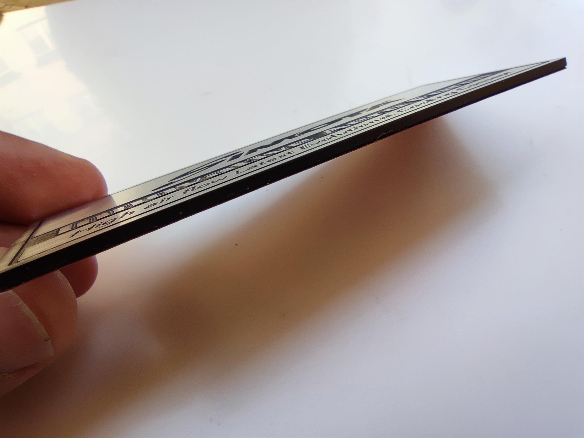 Simota Yenilikçi Aero Form Alüminyum Görünümlü Plastik Etiket - Resim 3