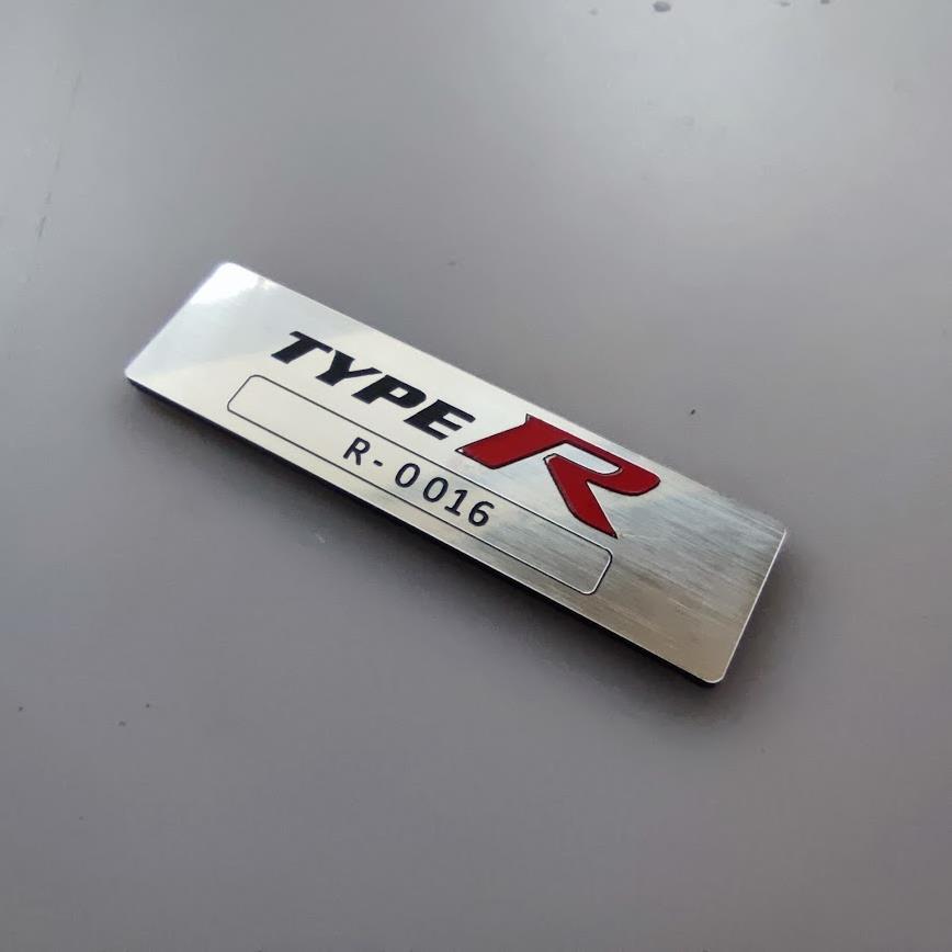 Honda TYPE Numaralı etiket