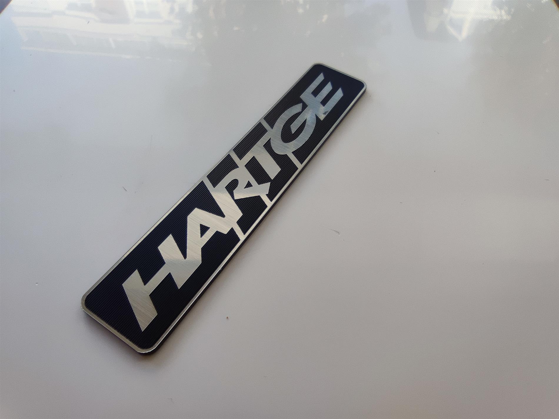 1adet HARTGE etiket  Badge BMW E12 E21 E23 E24 E28 E30 E31 E32 E34 E36 - Resim 3