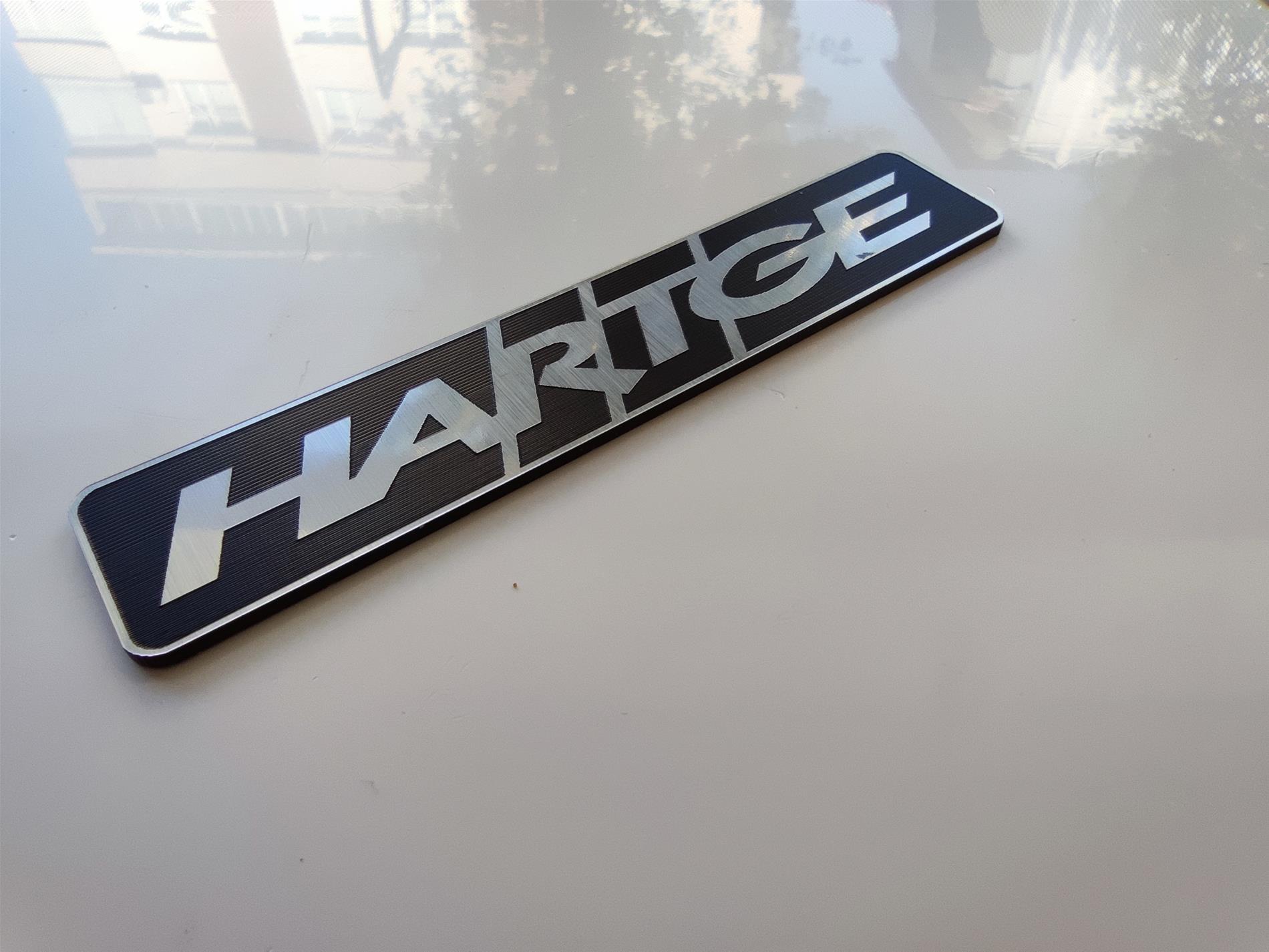 1adet HARTGE etiket  Badge BMW E12 E21 E23 E24 E28 E30 E31 E32 E34 E36 - Resim 2
