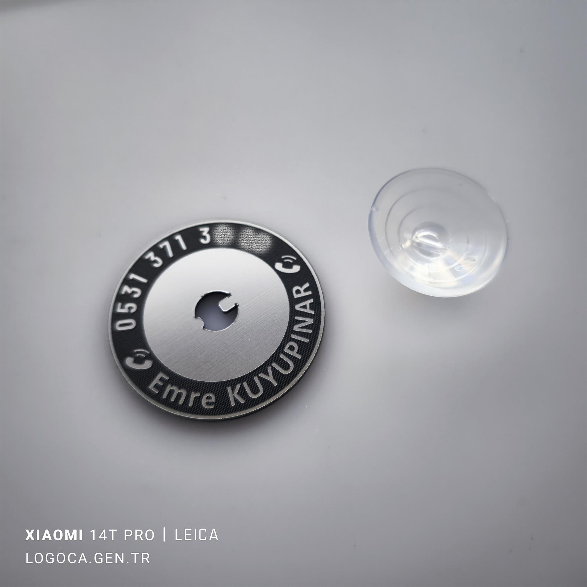 Araç içi tek Vantuzlu Yuvarlak isimli Numaratör size özel telefon numaralığı - Resim 8