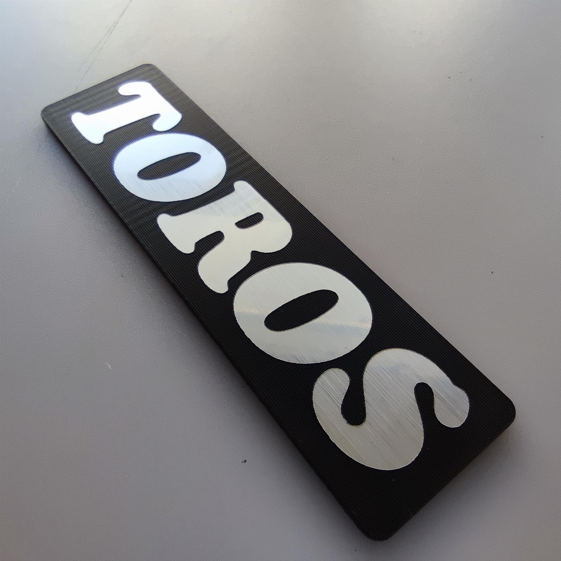 Renault Toros Bagaj yazısı reno toros reno 12 - Gümüş Siyah