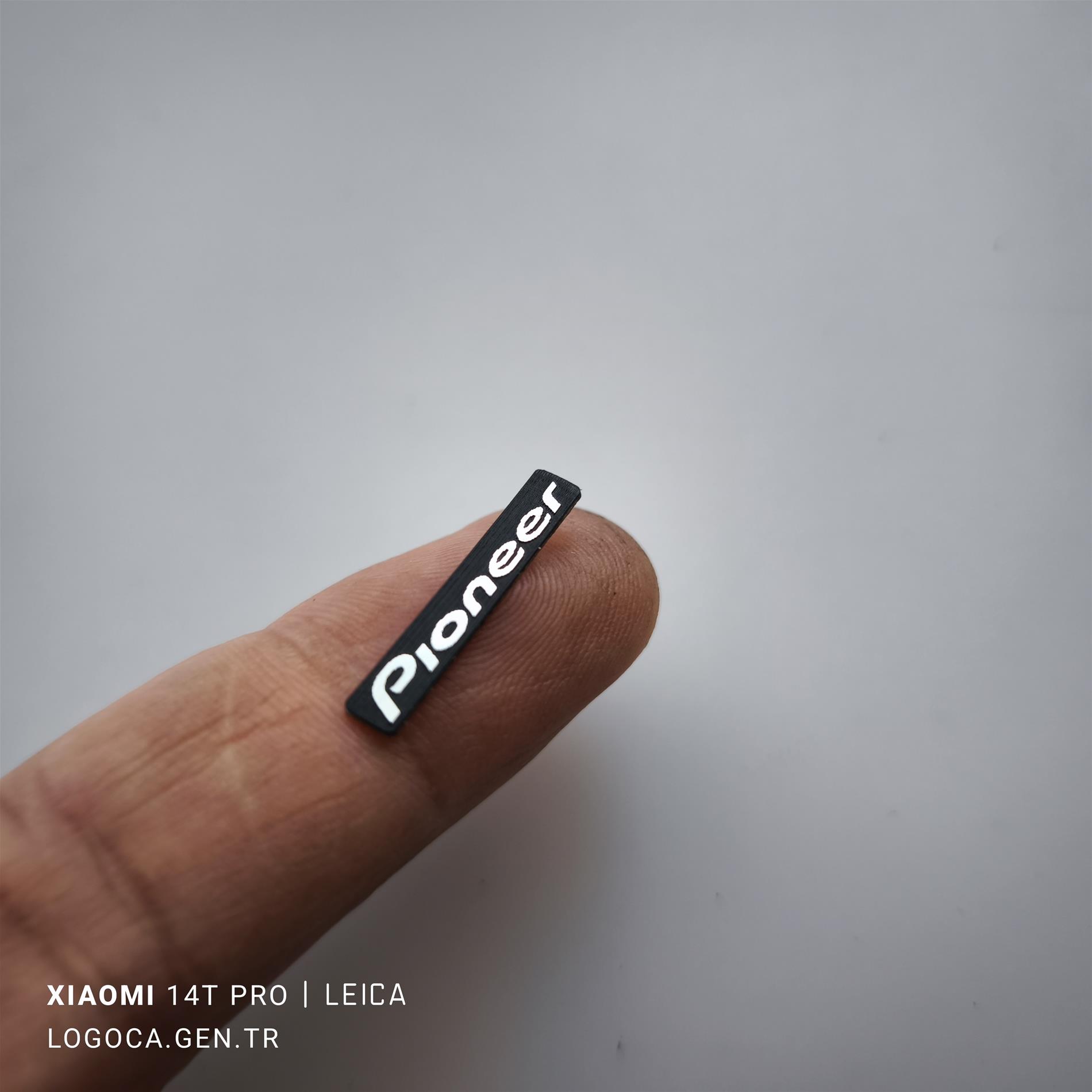 Pioneer Yeni tip araba teybi logosu 2 adet - Resim 2