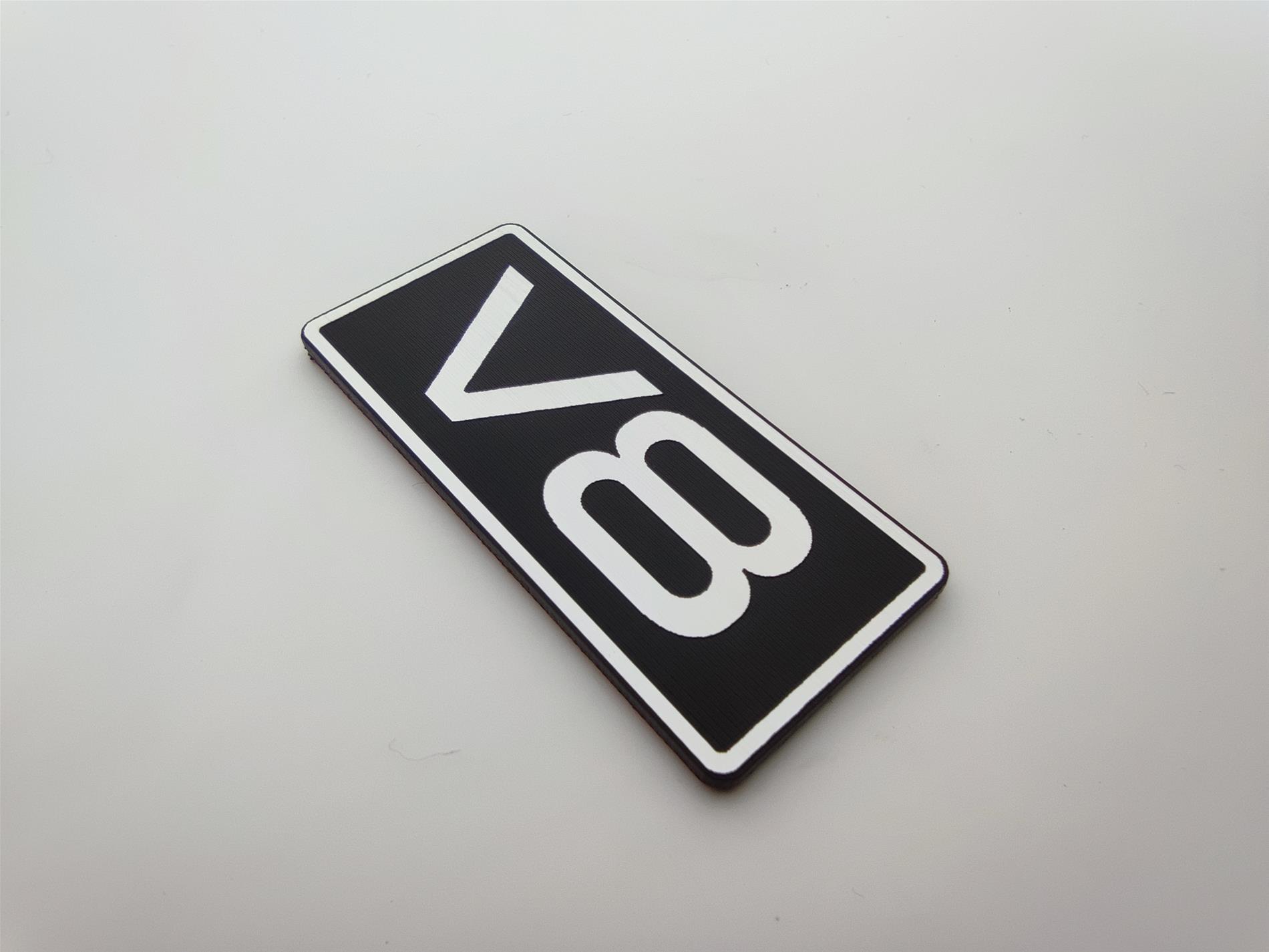 V8 Plastik etiket - Resim 2