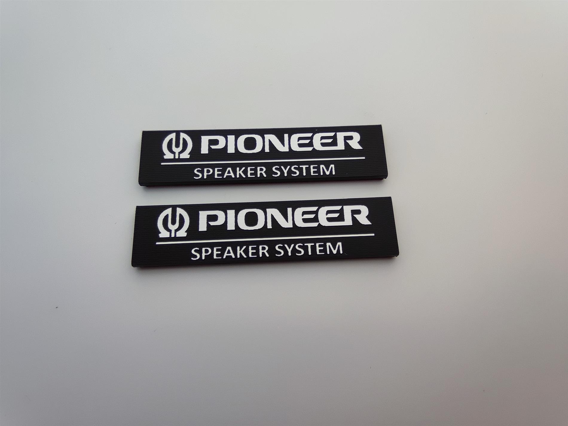 Pioneer speaker system Eski seri logo pioneer old series logo - Resim 4