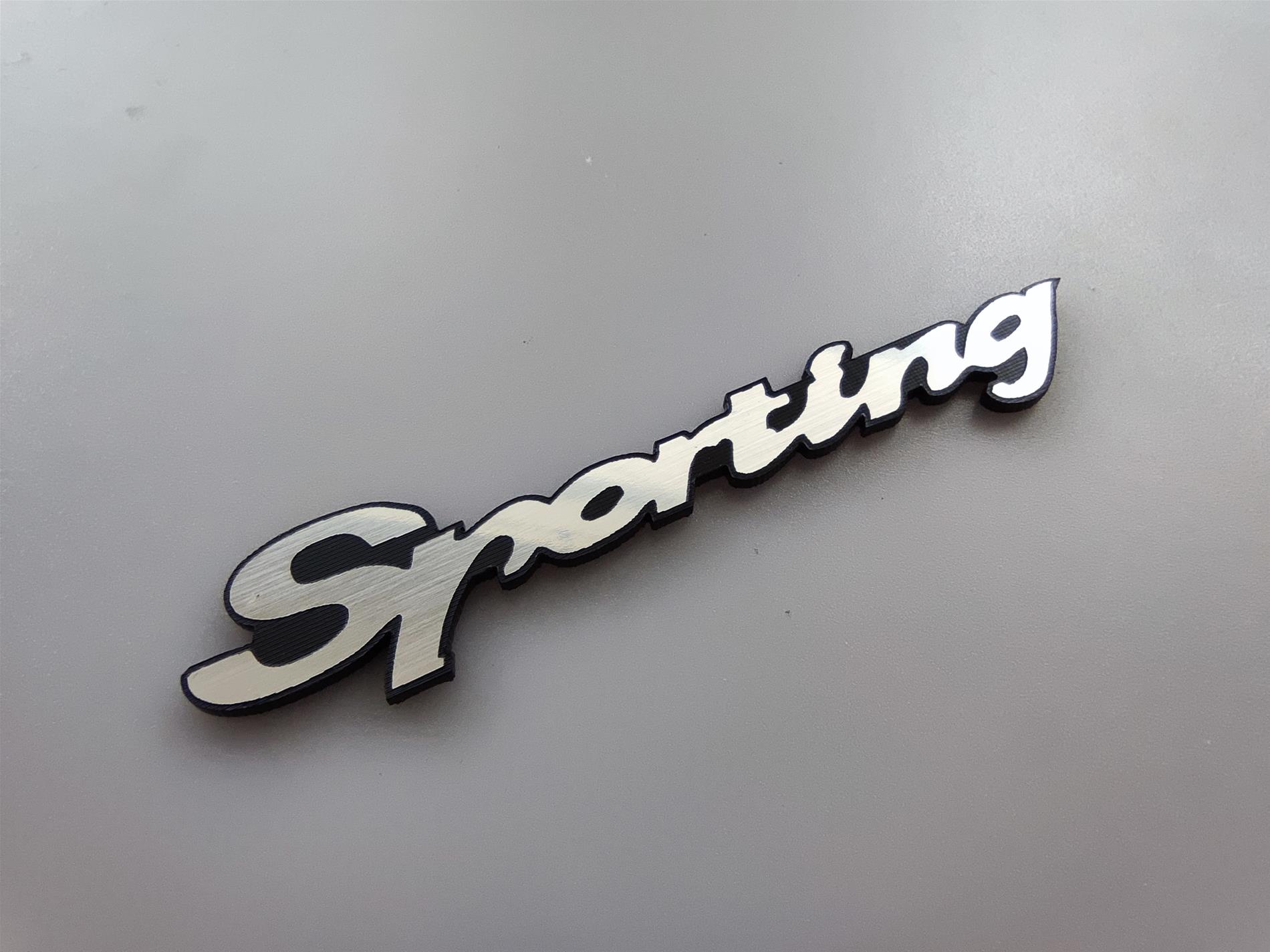 Fiat Palio Sporting plastik Etiket alüminyum görünümlü esnek - Resim 2