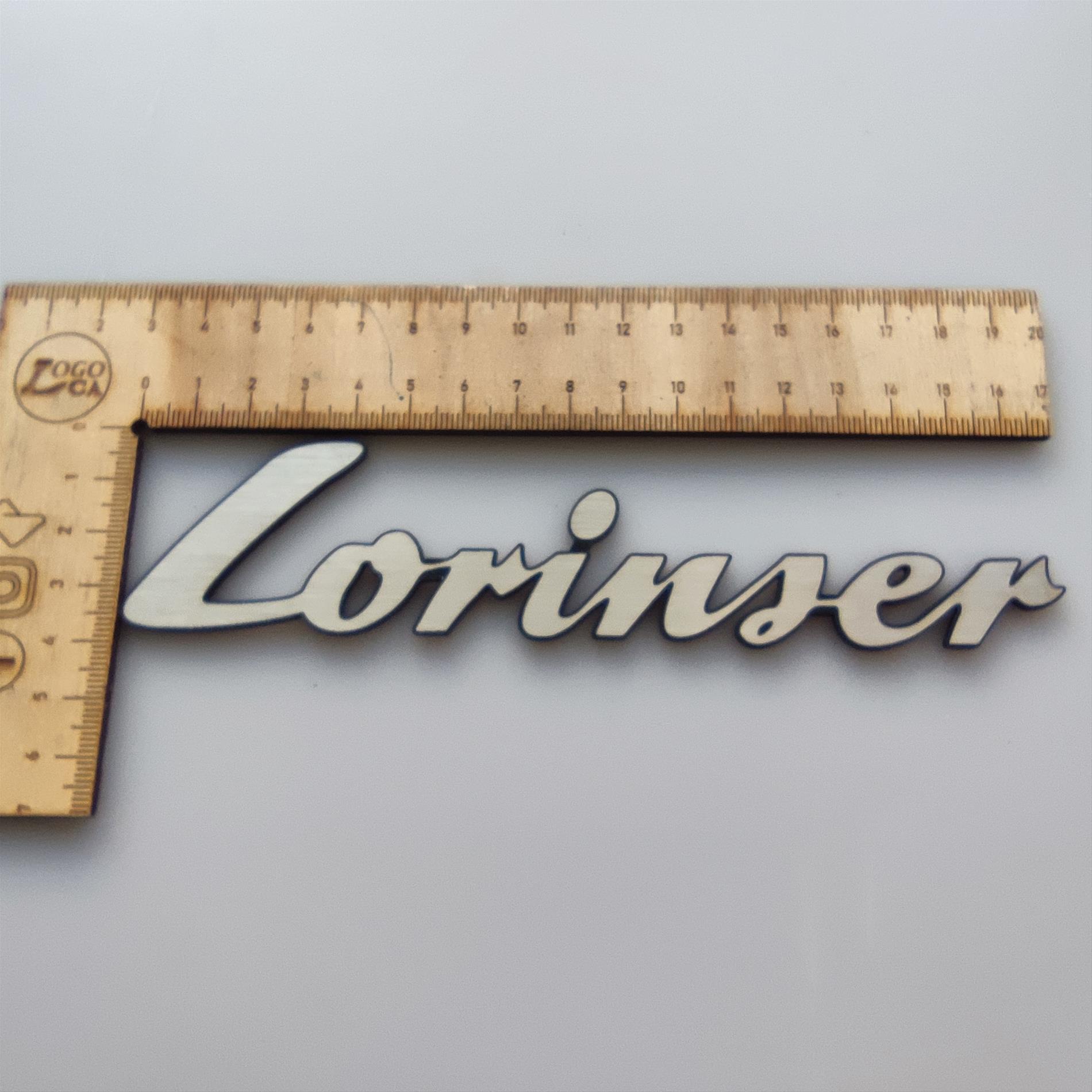 Lorinser yazı plastik Etiket - Resim 3