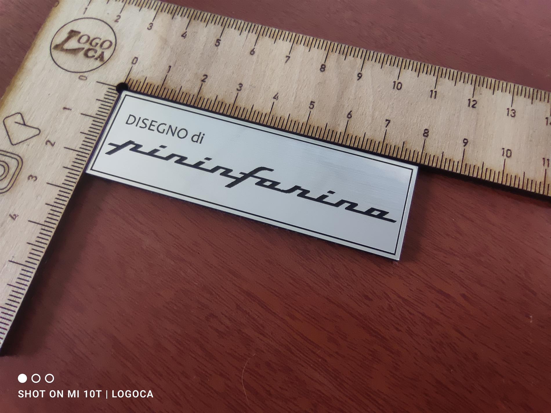 Disegno Pininfarina plaket etiket - Resim 3